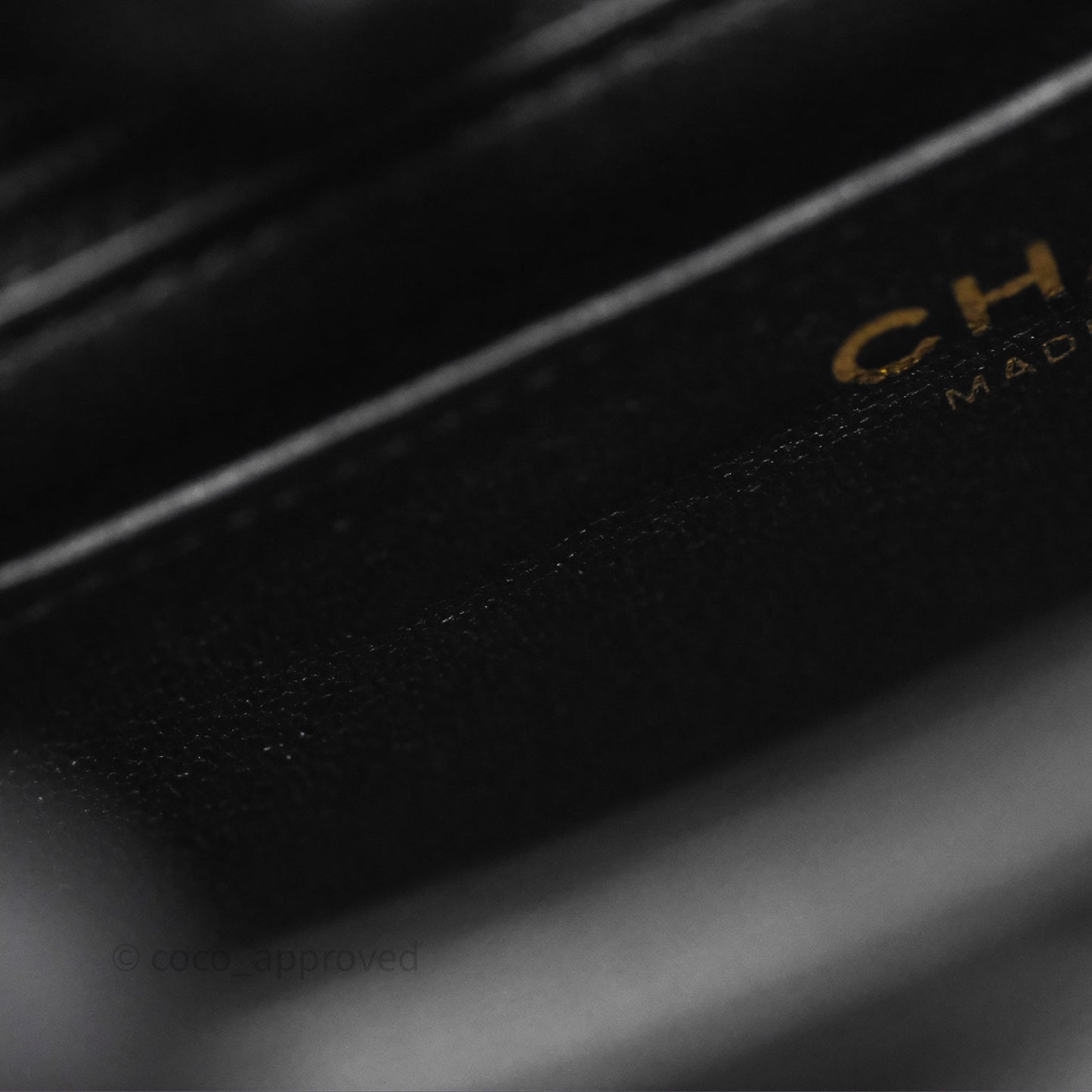 Chanel Mini Square Flap Quilted Black Lambskin Gold Hardware