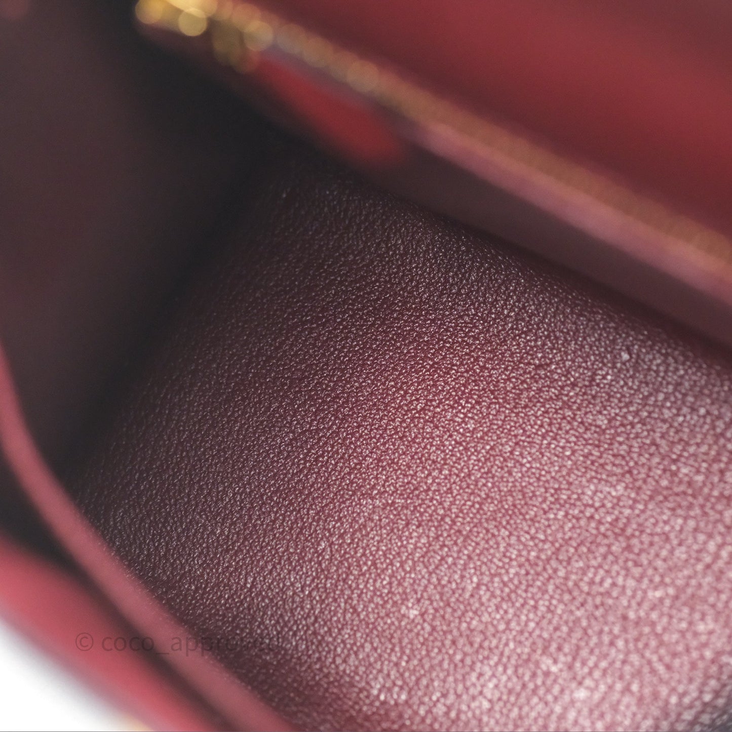 Hermès Sellier Kelly 25 Rouge H Epsom Gold Hardware