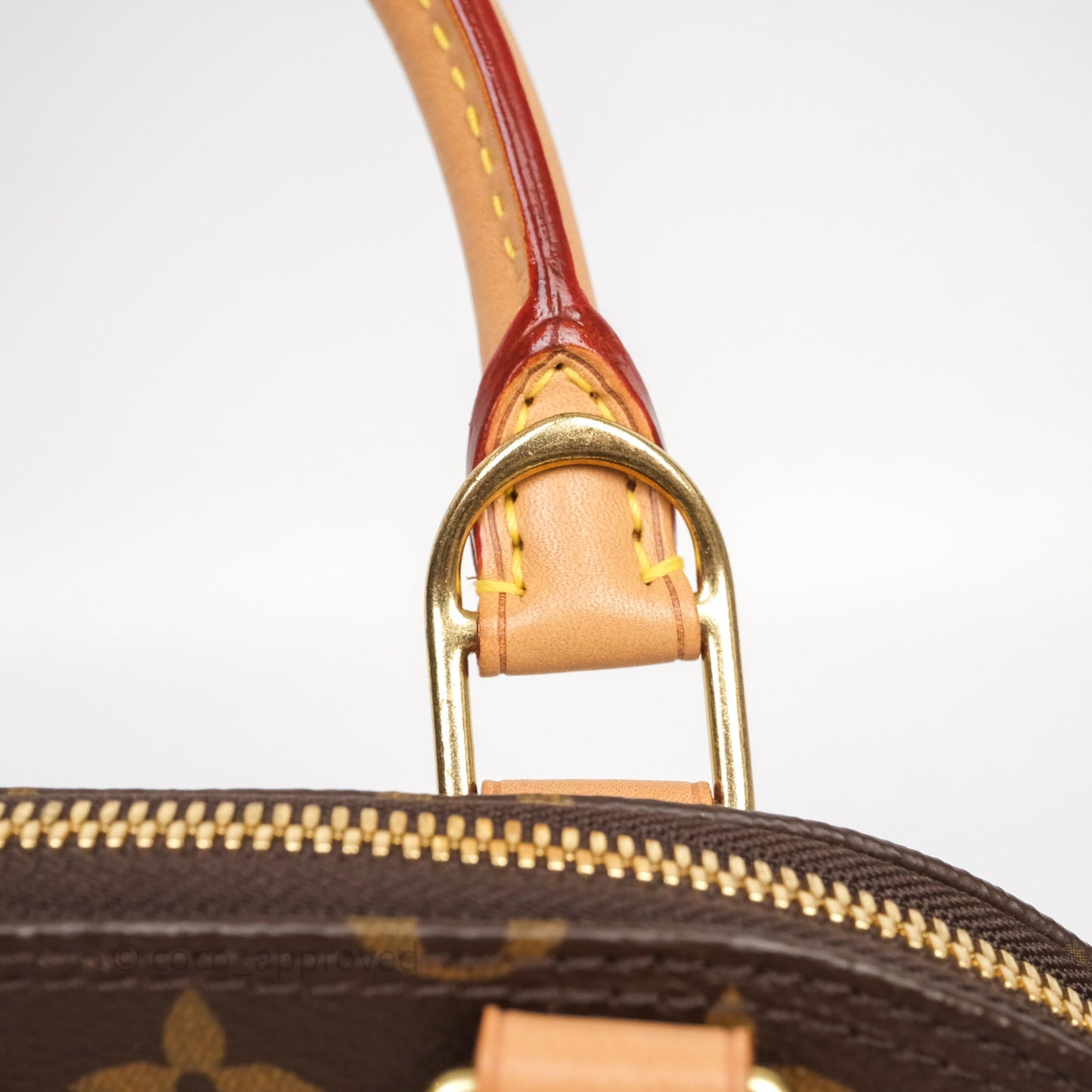Louis Vuitton Monogram Alma BB Bag Gold Hardware
