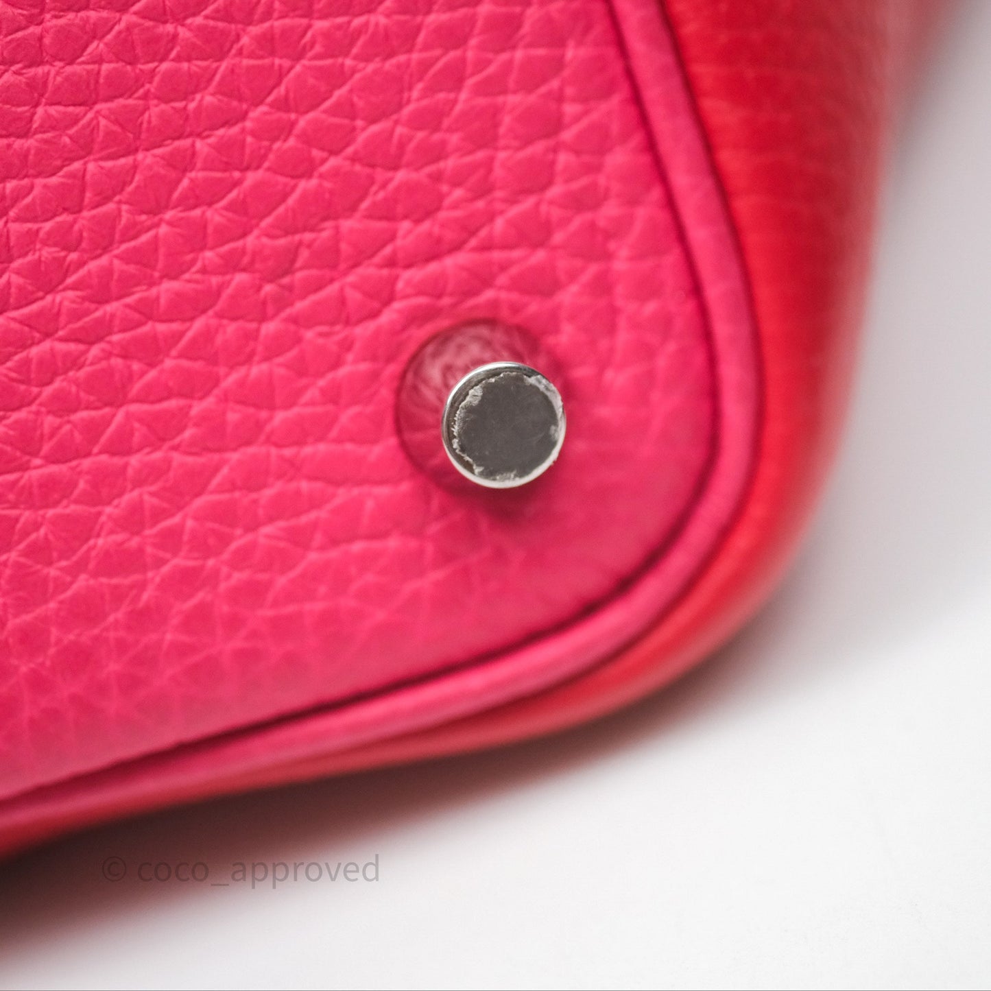 Hermès Picotin 18 Rouge de Coeur S3/ Rose Extrême I6/ Bleu Zanzibar B3 Clemence Palladium Hardware