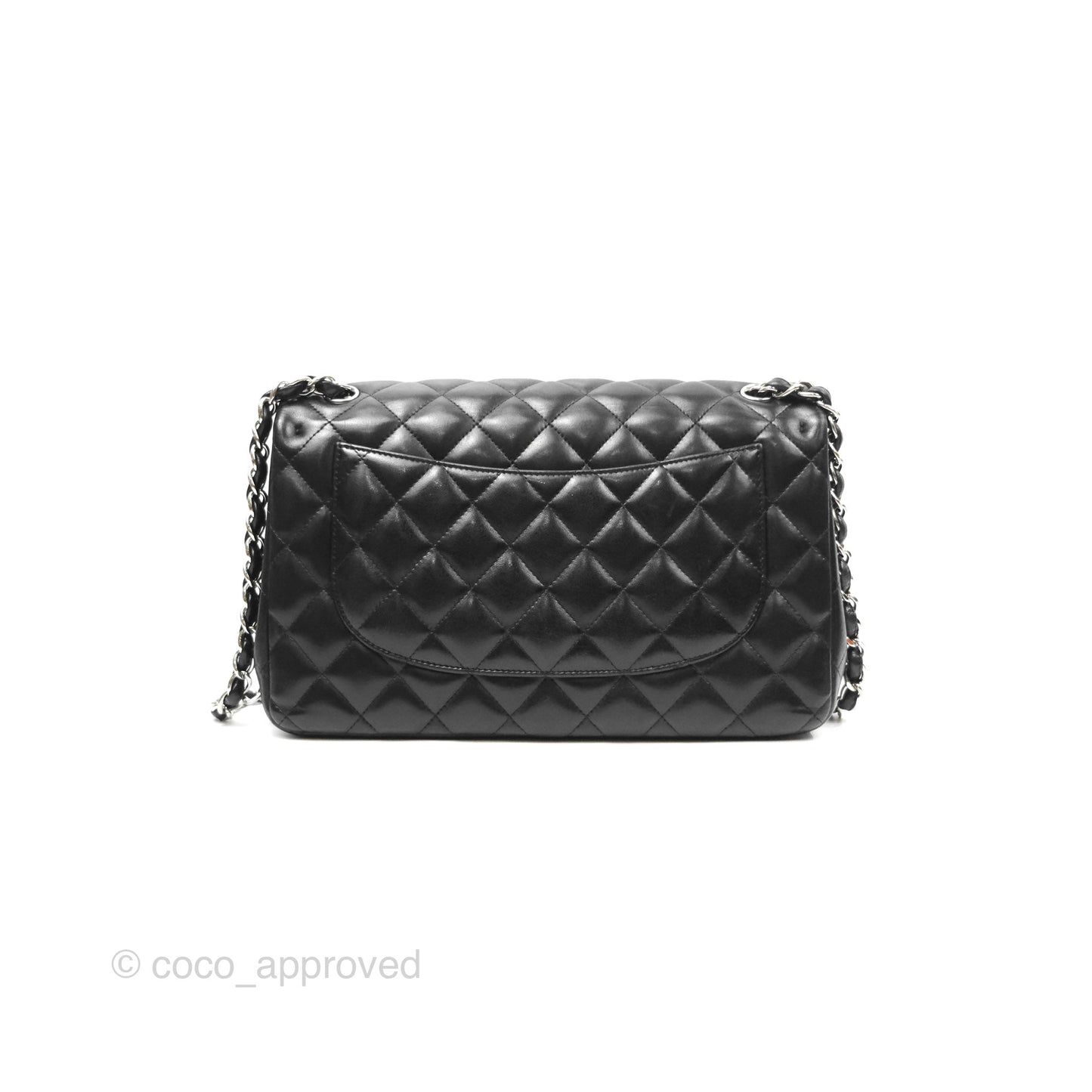 Chanel Jumbo Double Flap Black Lambskin Silver Hardware⁣⁣