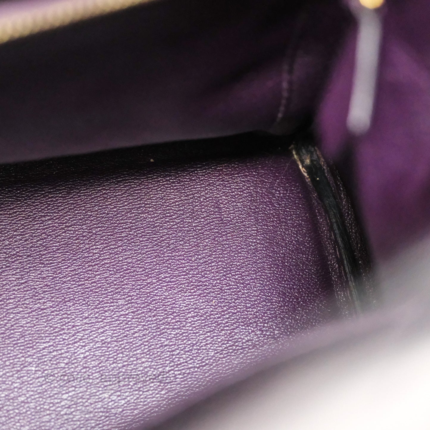 Hermès Kelly 28 Purple Crocodile Gold Hardware