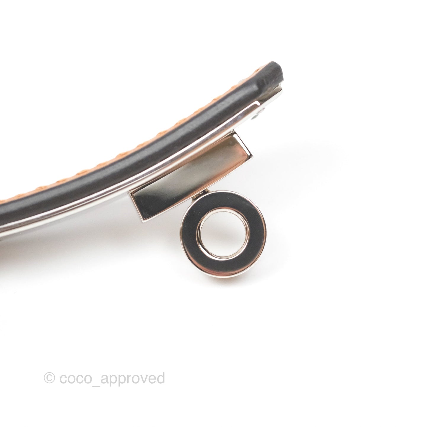 Hermès Kelly Buckle Belt Etoupe 18 Epsom Palladium Hardware