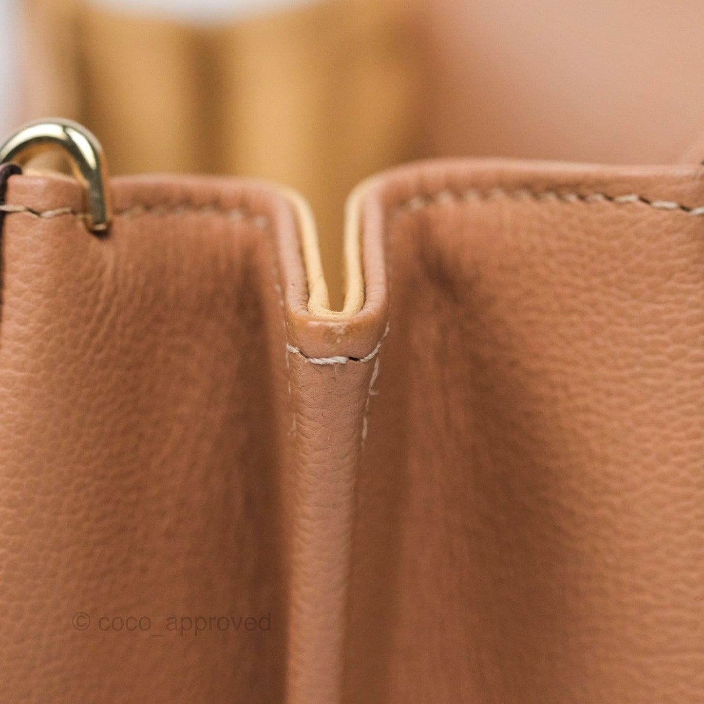 Delvaux Mini Brillant Bag Nude Grained Calfskin Gold Hardware