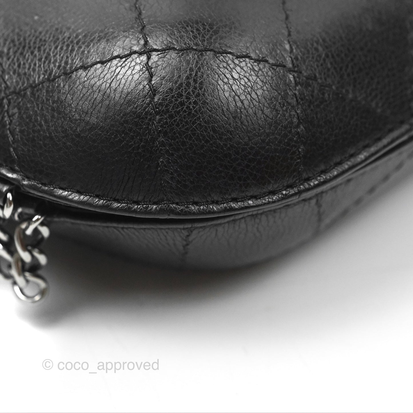 Chanel Small Gabrielle Drawstring Bucket Bag Black Aged Calfskin