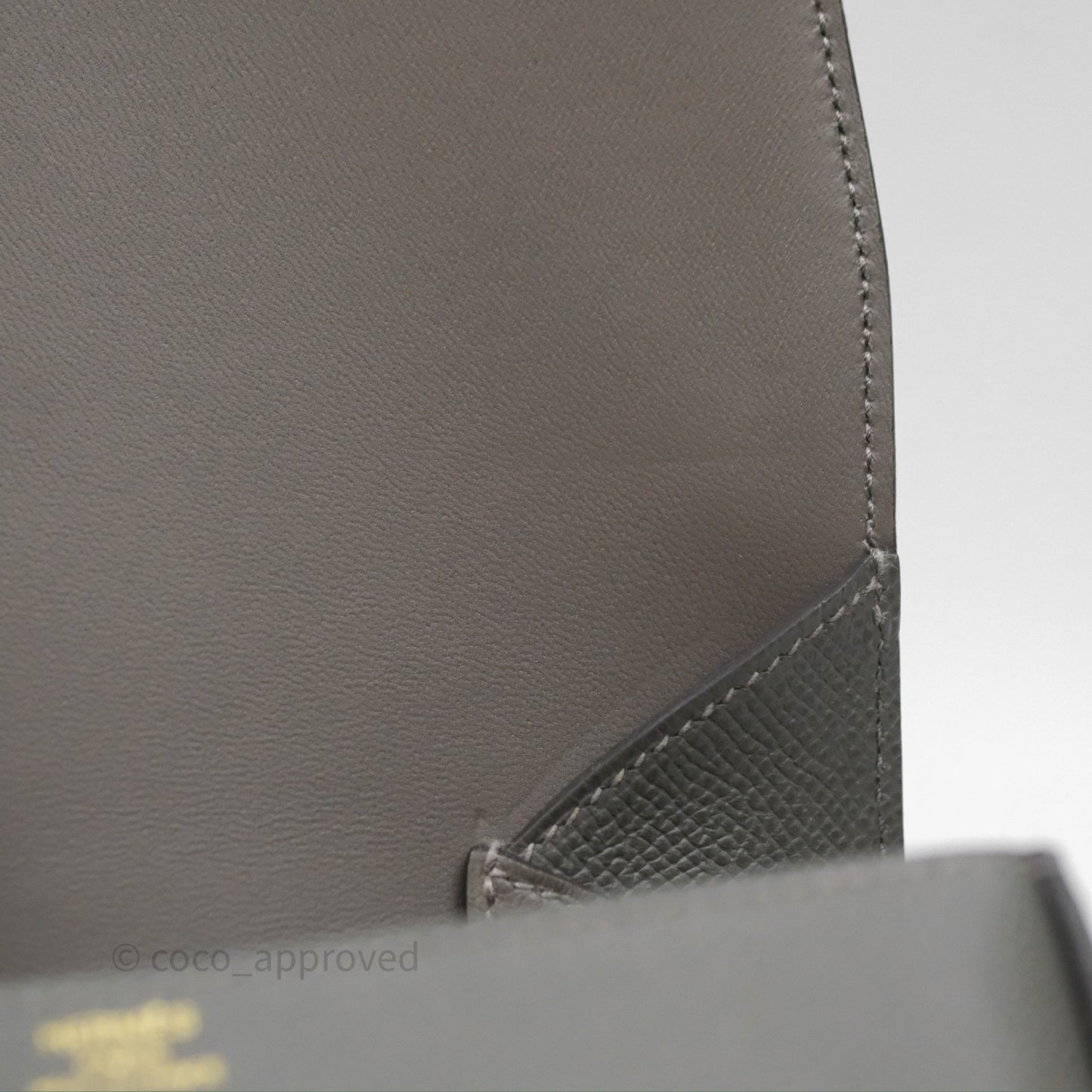 Hermès Della Cavalleria Mini Bag Gris Meyer 0L Epsom Gold Hardware
