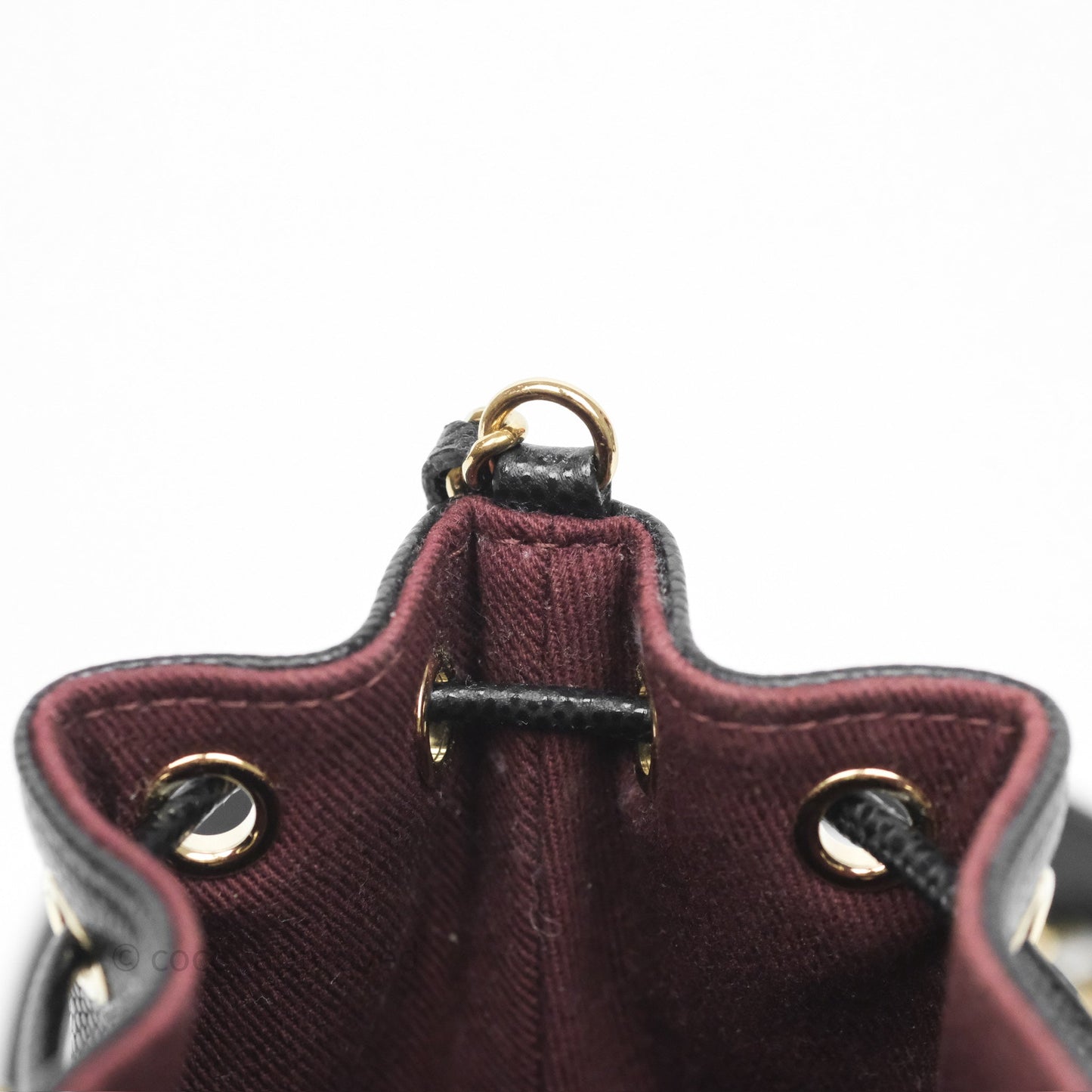 Chanel Mini Pocket Bucket Bag Black Caviar Gold Hardware