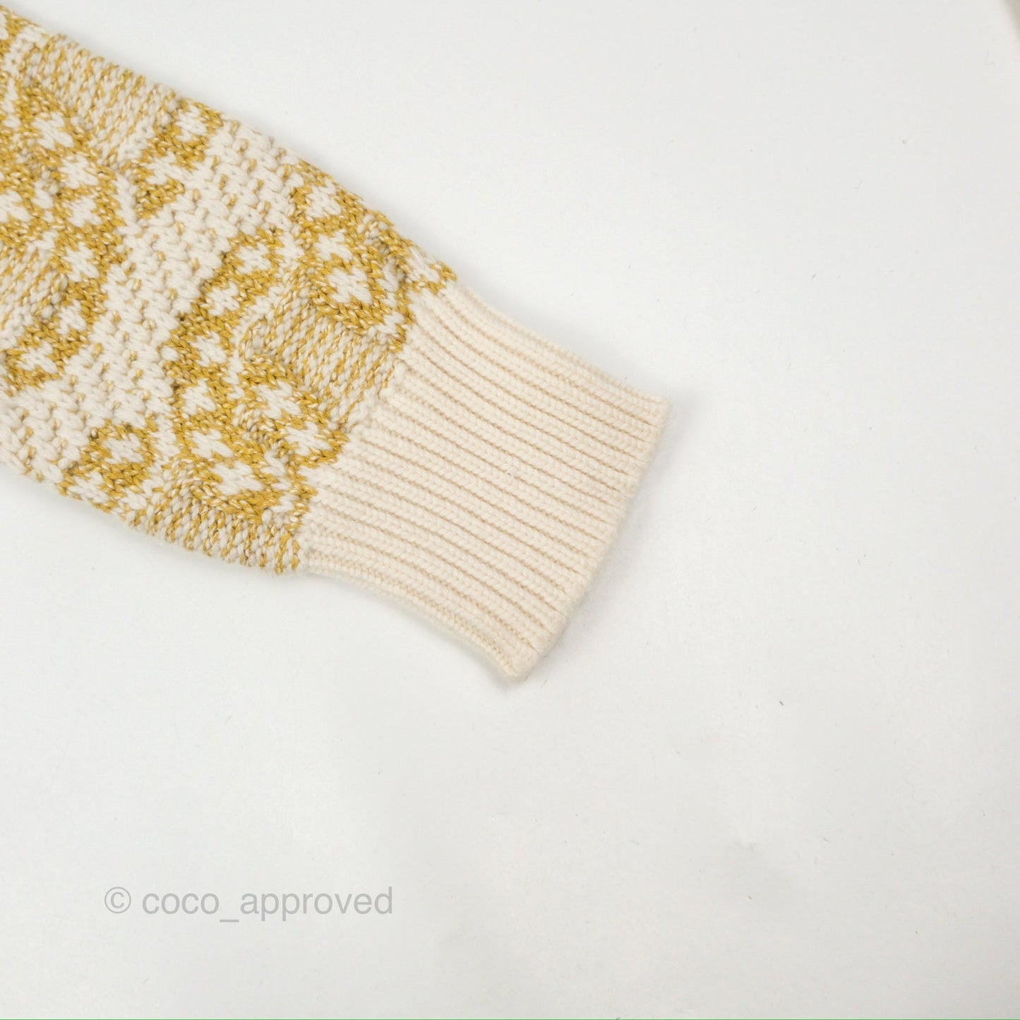 Chanel CC Chain Cashmere Knit Sweater Size 40