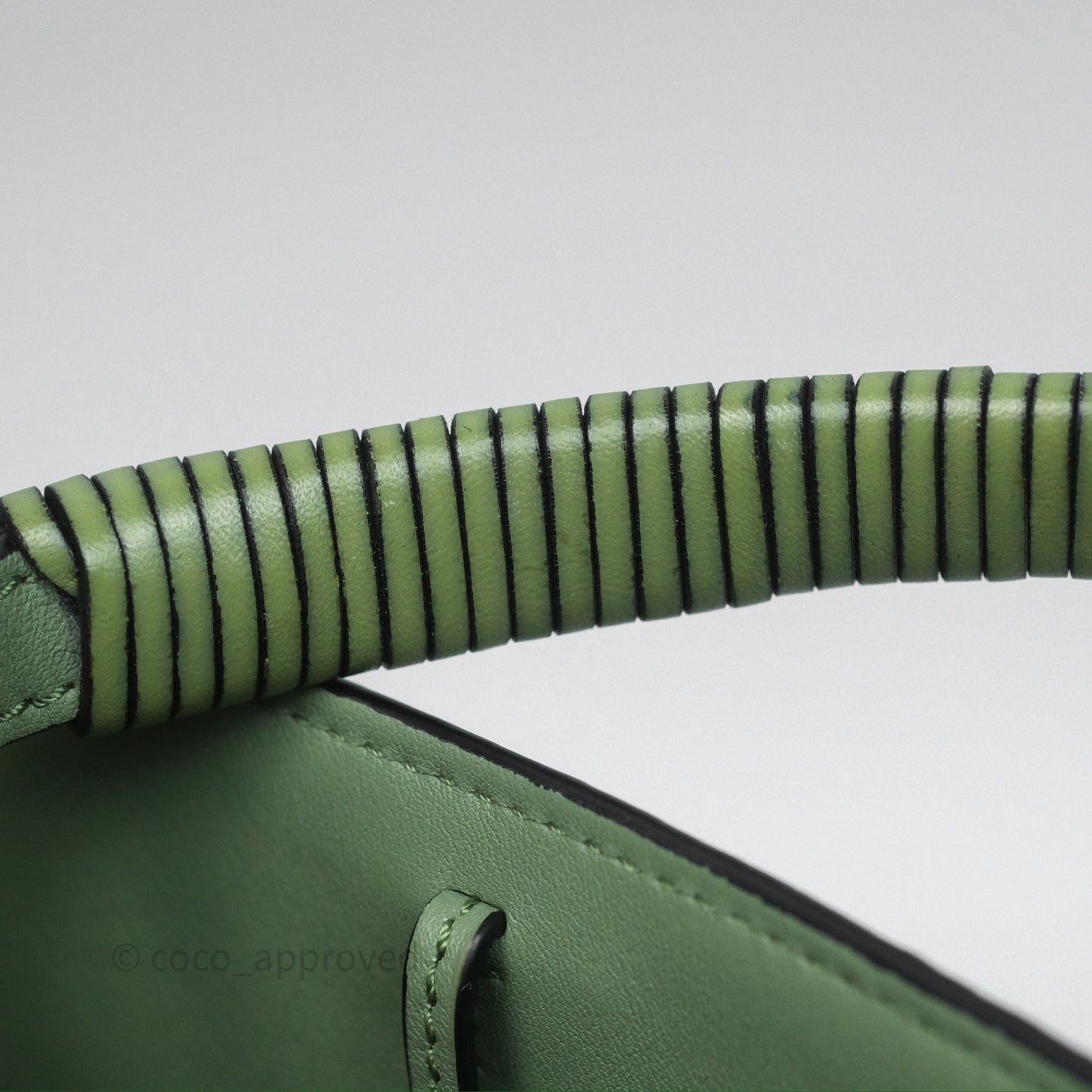Loewe Small Anagram Tote In Rosemary Green Calfskin