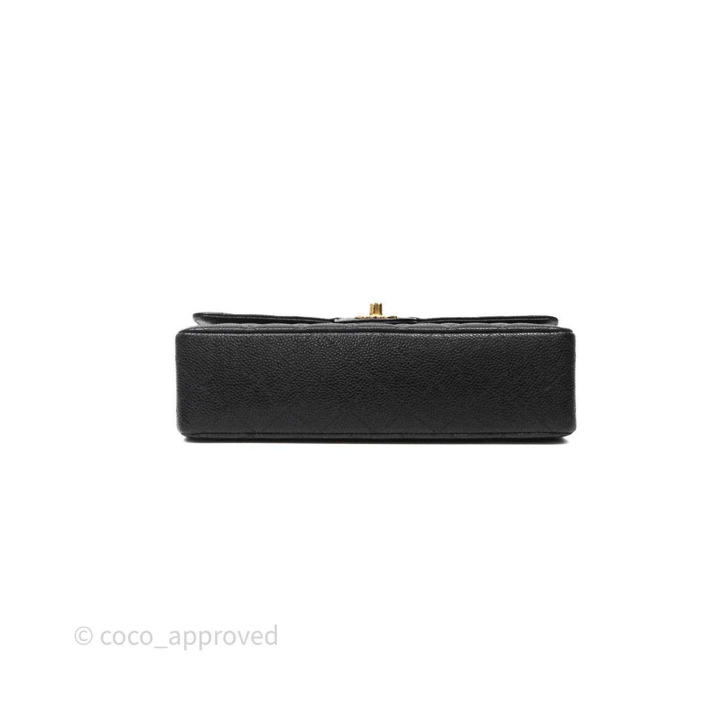 Chanel Classic Medium Flap Quilted Black Caviar Gold Hardware