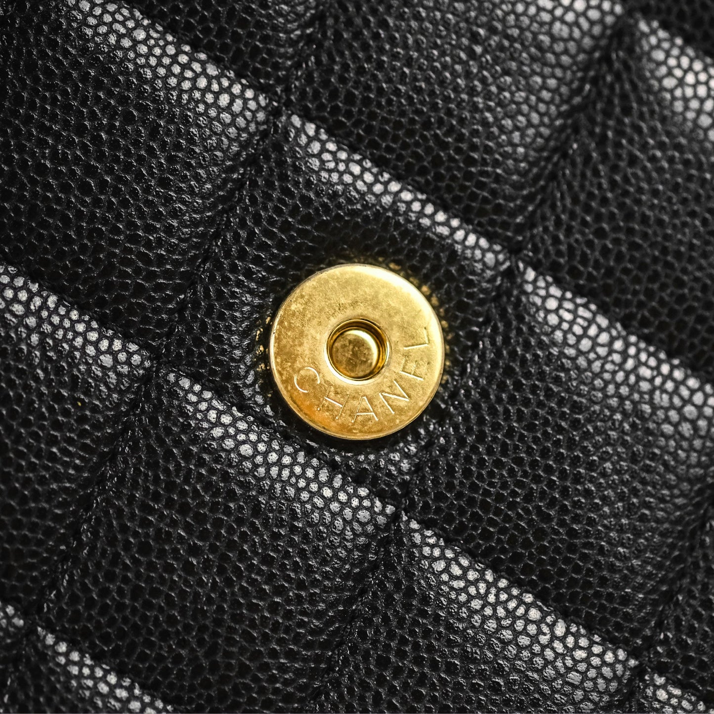Chanel Mini Messenger Black Caviar Bag 23P