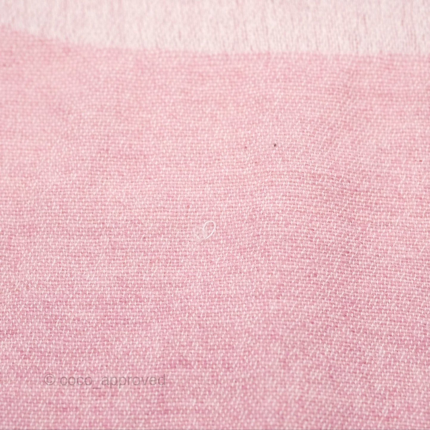 Chanel Logo CC Cashmere Fringe Scarf Pink