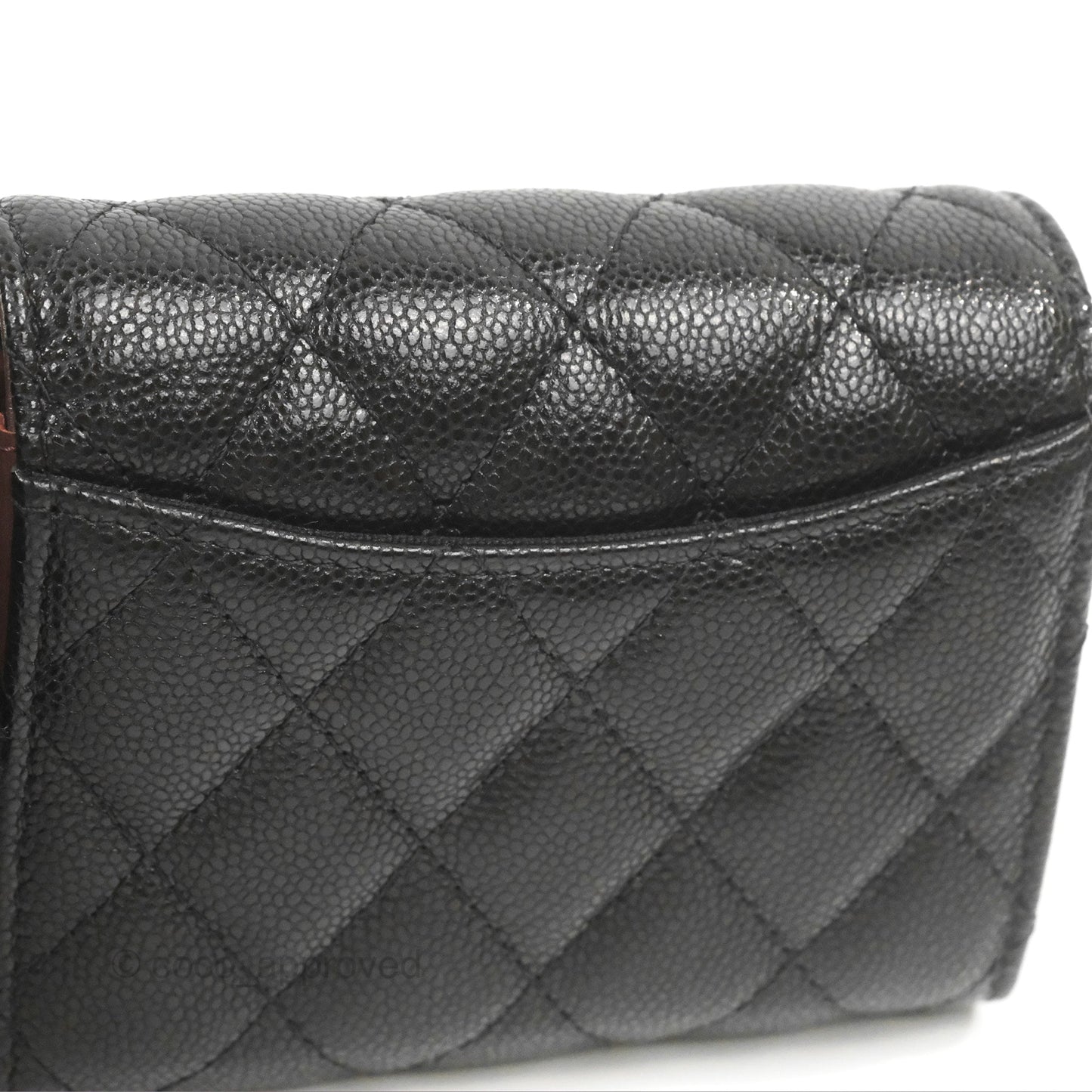 Chanel Classic Short Flap Wallet Black Caviar Gold Hardware