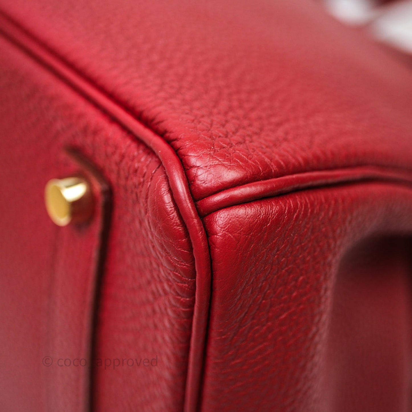 Hermès Birkin 35 Red Togo Gold Hardware