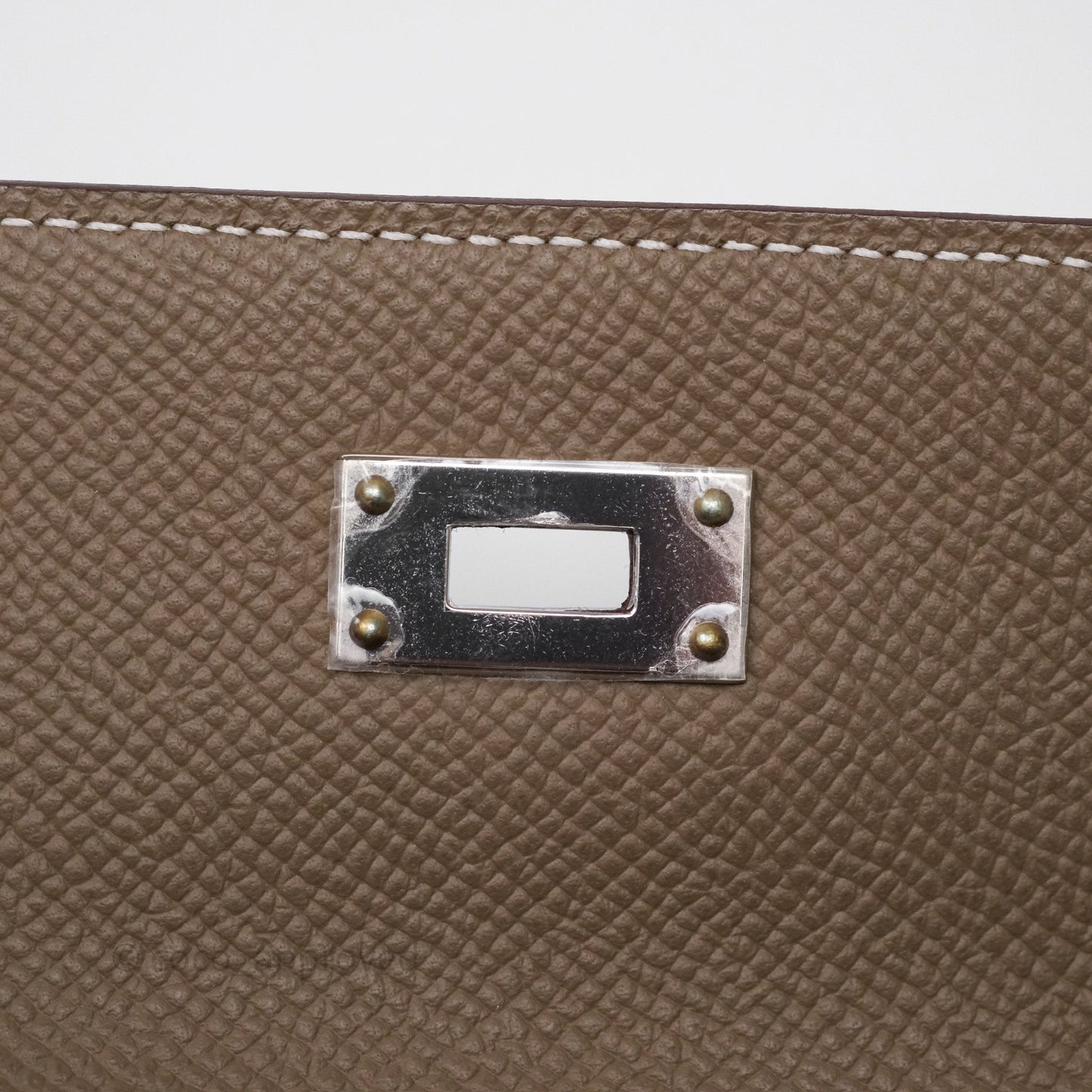 Hermès Kelly To Go Wallet Etoupe 18 Epsom Palladium Hardware
