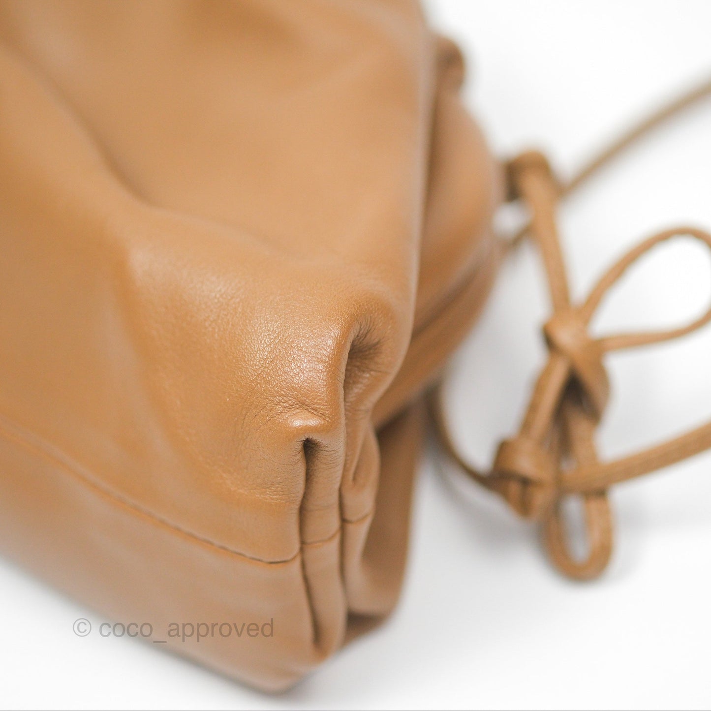 Bottega Veneta The Mini Pouch Camel Butter Calfskin