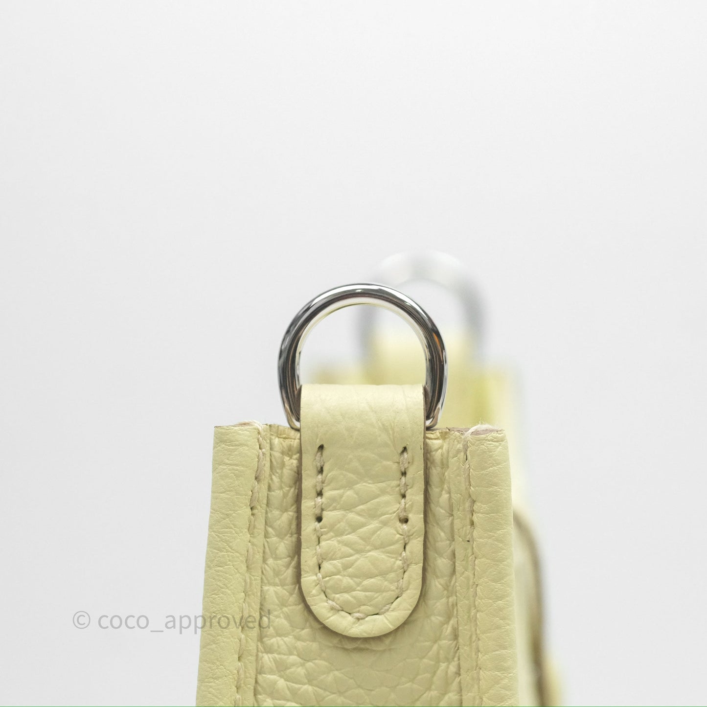 Hermès Mini Evelyne 16 Jaune Milton I8 Clemence Palladium Hardware