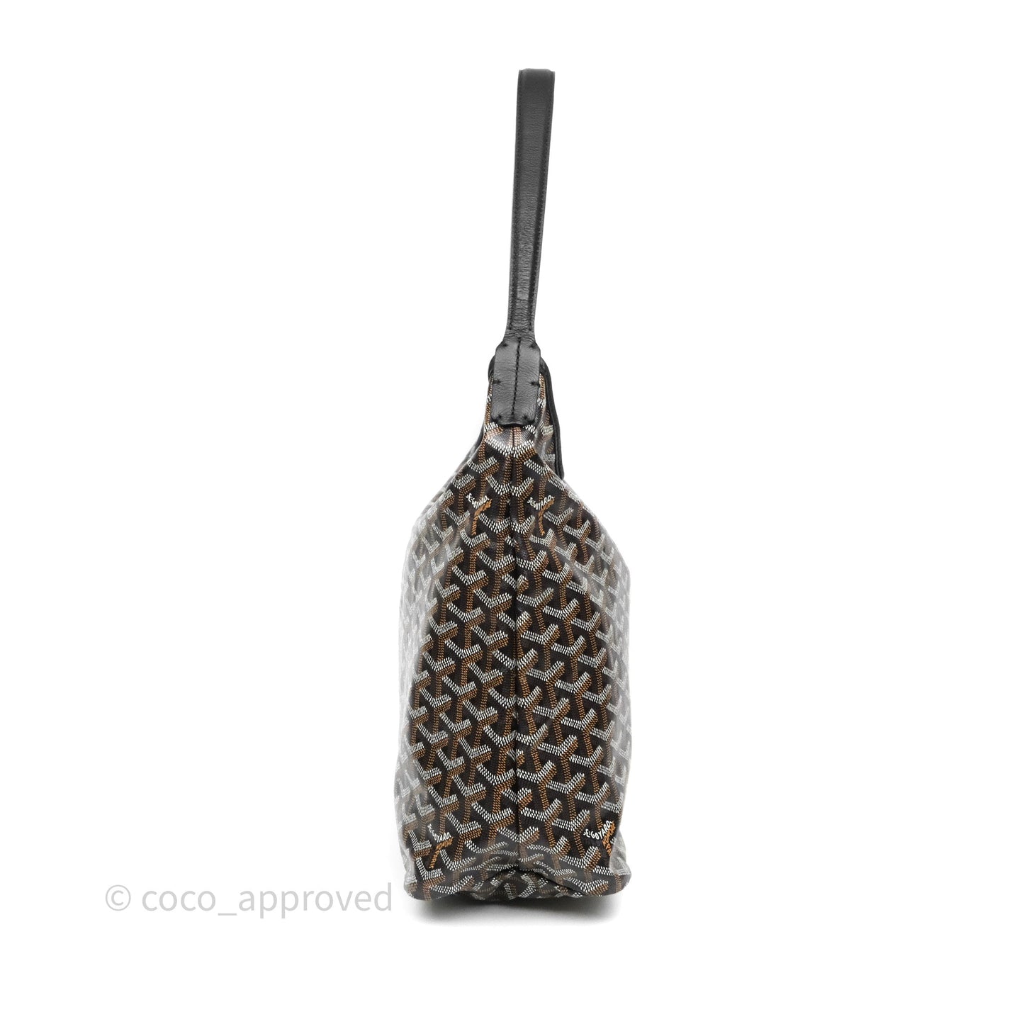 Goyard Bohème Hobo Bag Black Goyardine Canvas