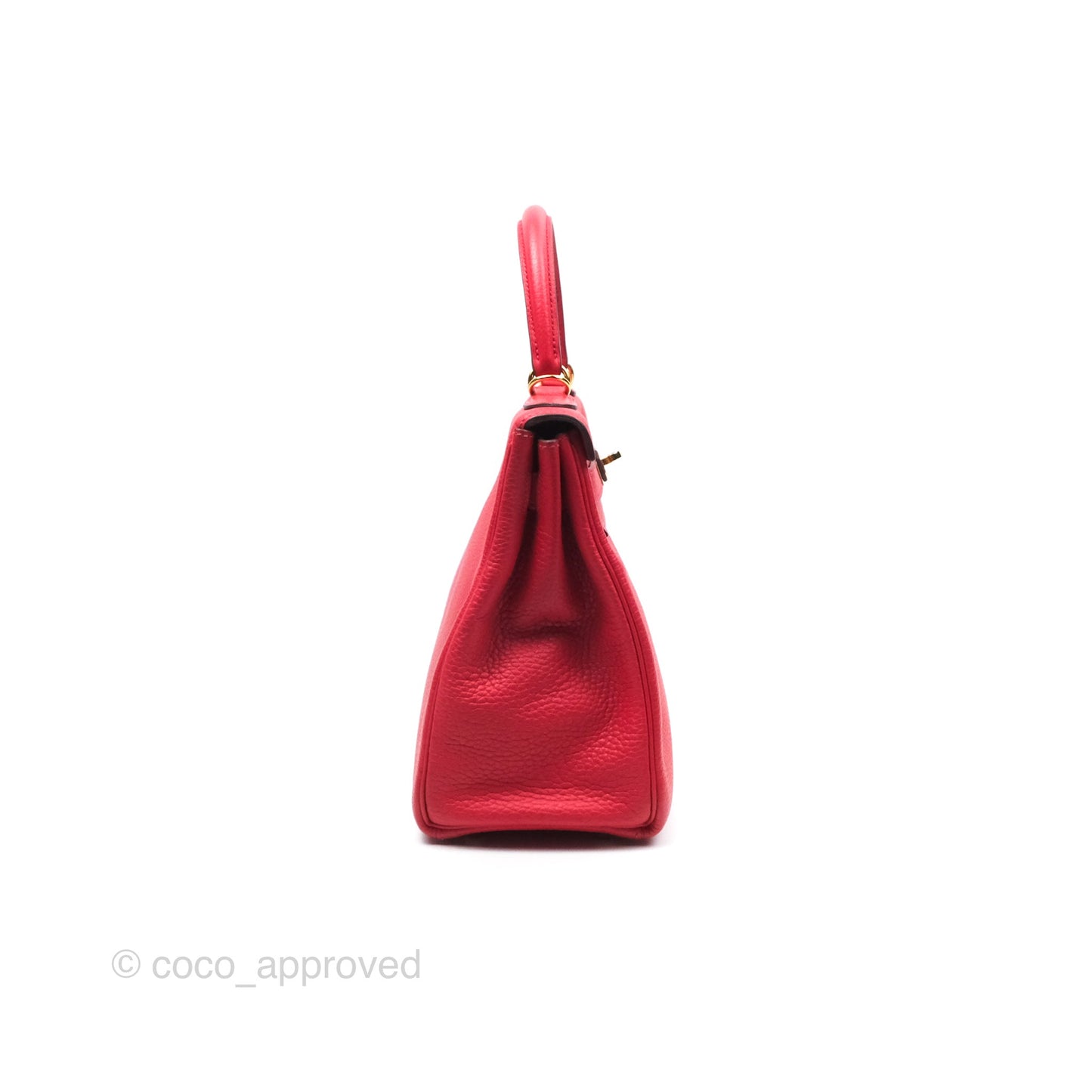 Hermès Kelly 28 Retourne Rouge Tomate S5 Clemence Gold Hardware