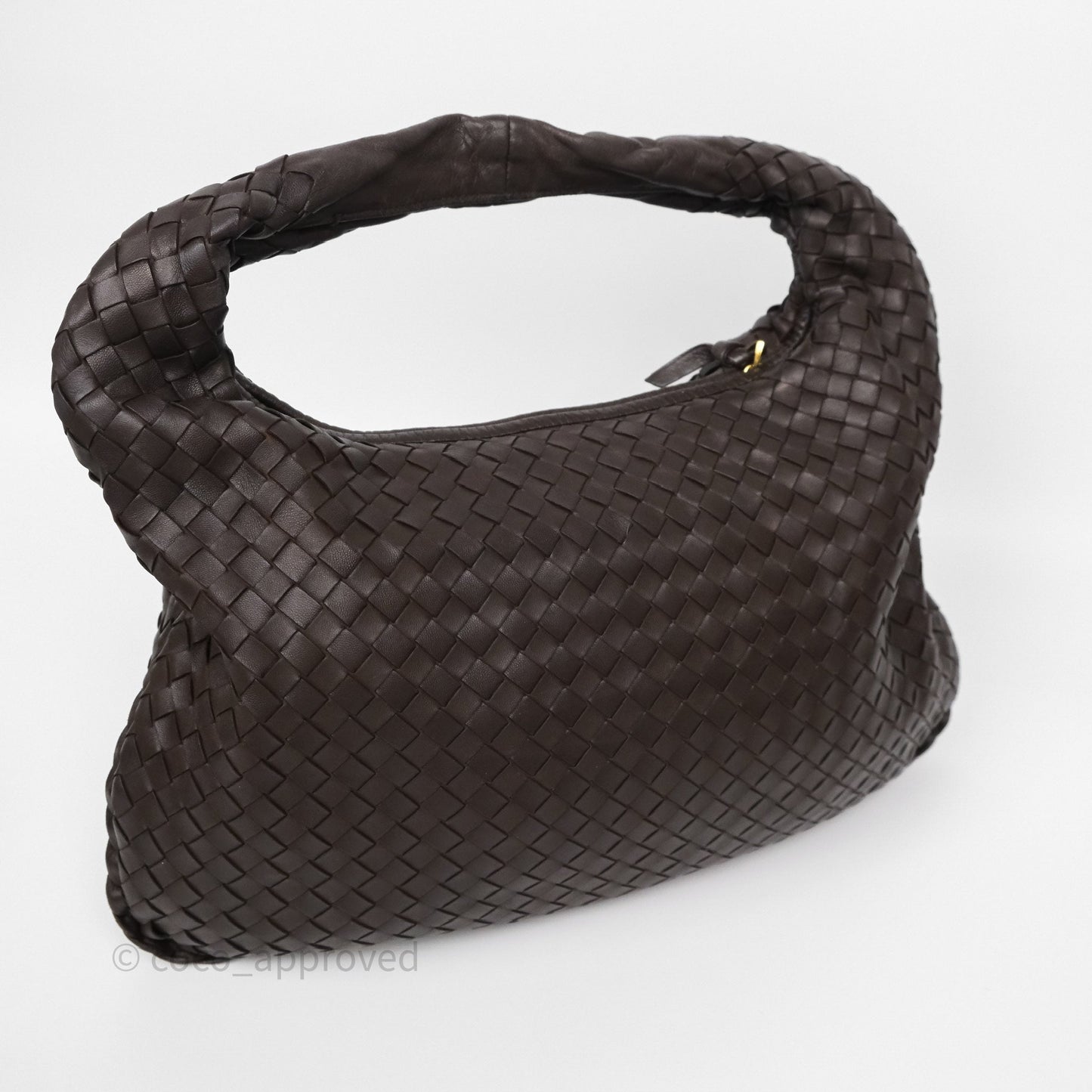 Bottega Veneta Veneta Hobo Ebano Nappa Intrecciato