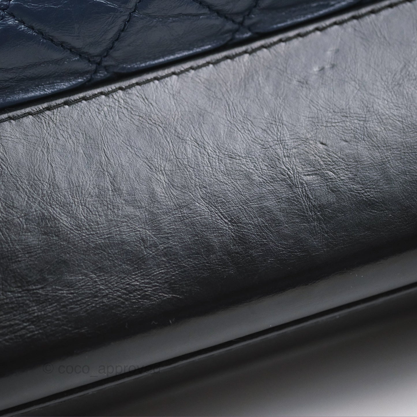 Chanel Large Gabrielle Hobo Navy Black Aged Calfskin Mixed Hardware