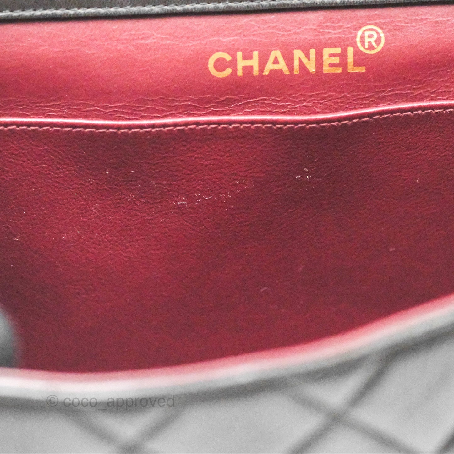 Chanel Vintage Double Sided Jumbo Flap Black Lambskin 24K Gold Hardware