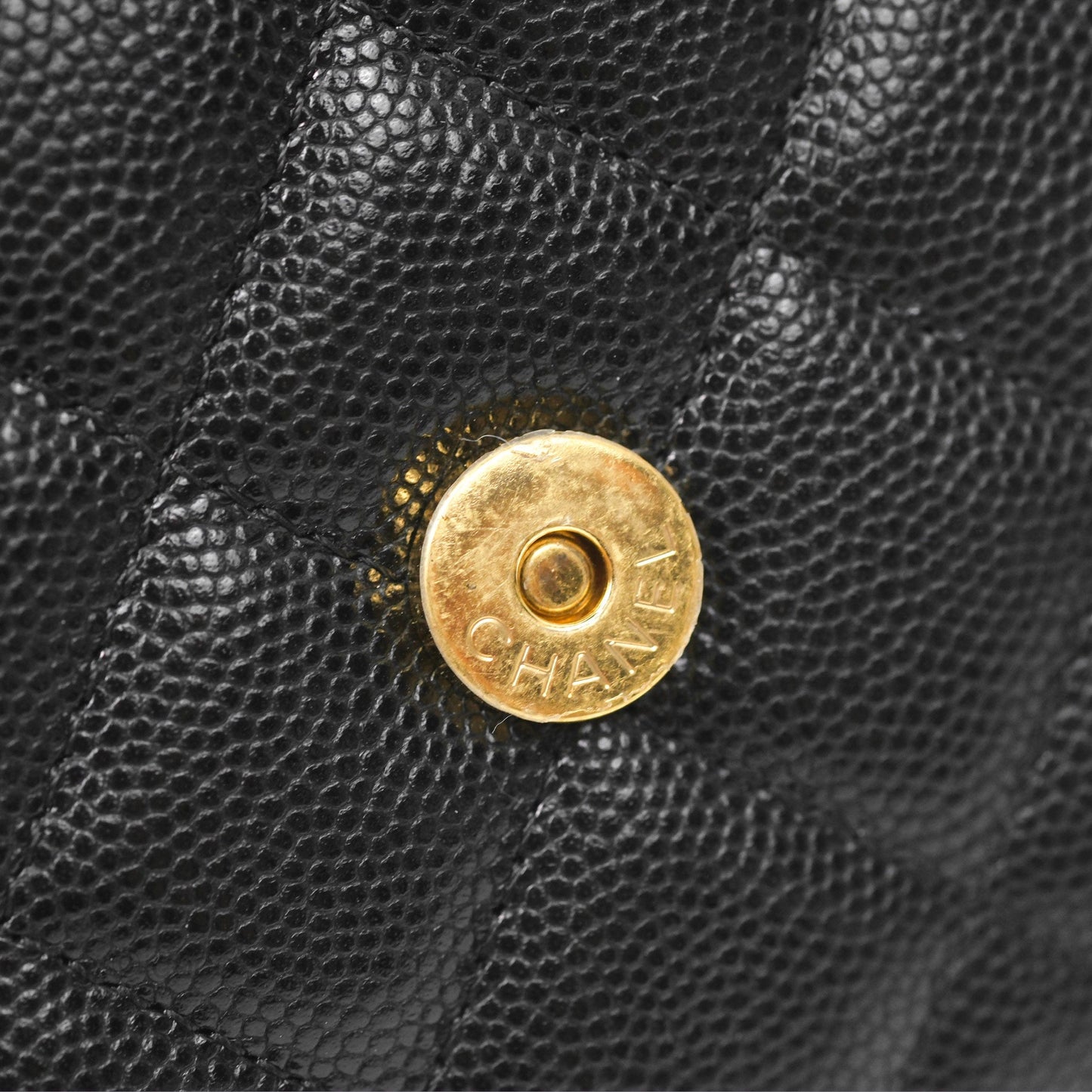 Chanel Coco First Mini Clutch On Chain Black Caviar Gold Hardware 22K