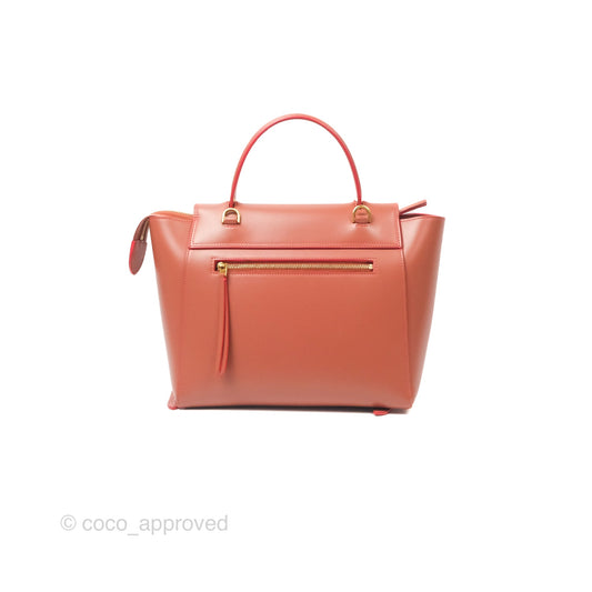 Celine Micro Belt Bag Terracotta Smooth Leather Gold Hardware