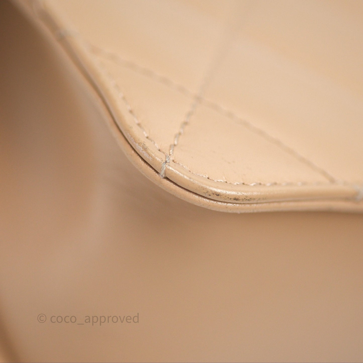 Chanel Quilted Mini Perfect Fit Adjustable Beige Calfskin Gold Hardware