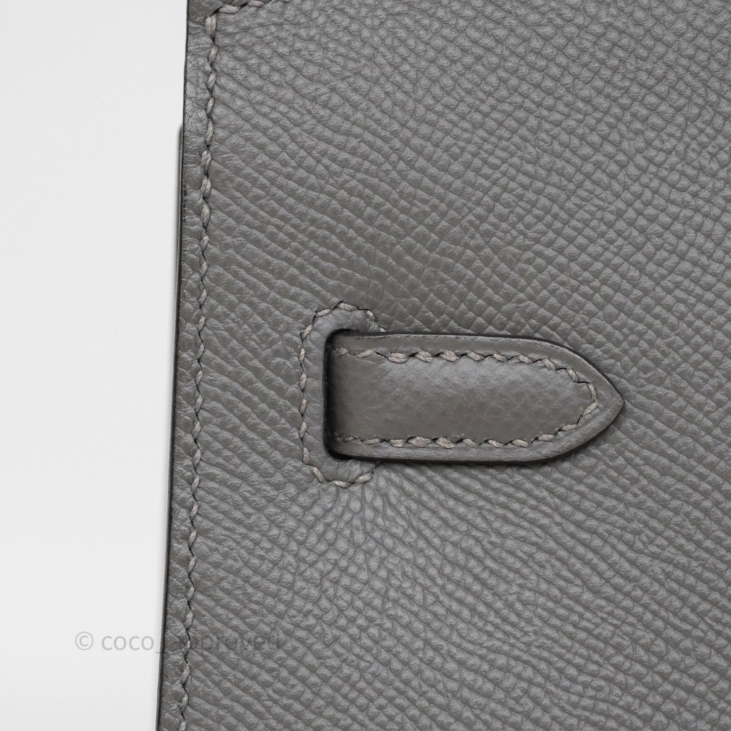 Hermès Birkin 25 Sellier Gris Meyer 0L Epsom Gold Hardware