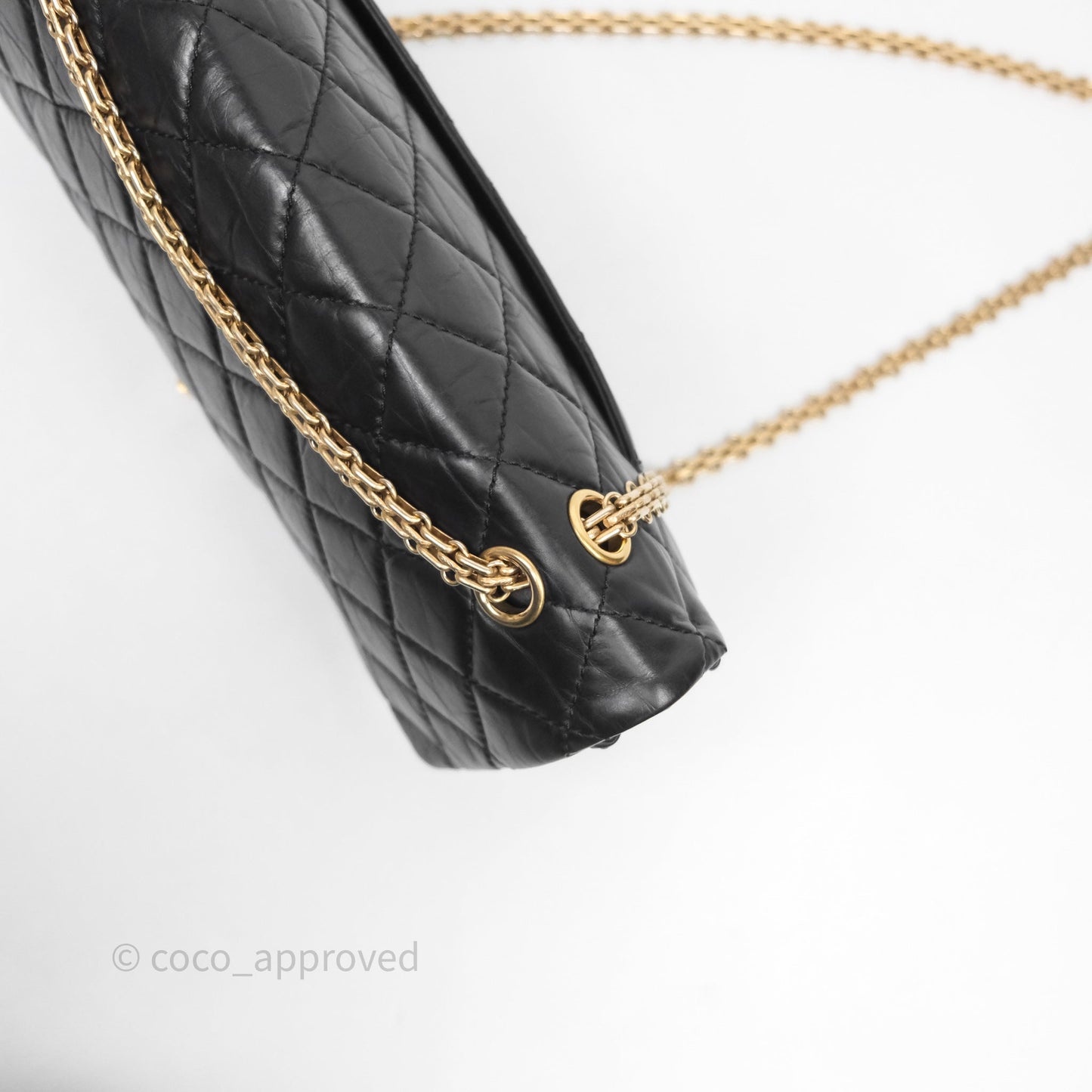 Chanel Reissue Quilted Aged Calfskin Black Aged Gold Hardware 227