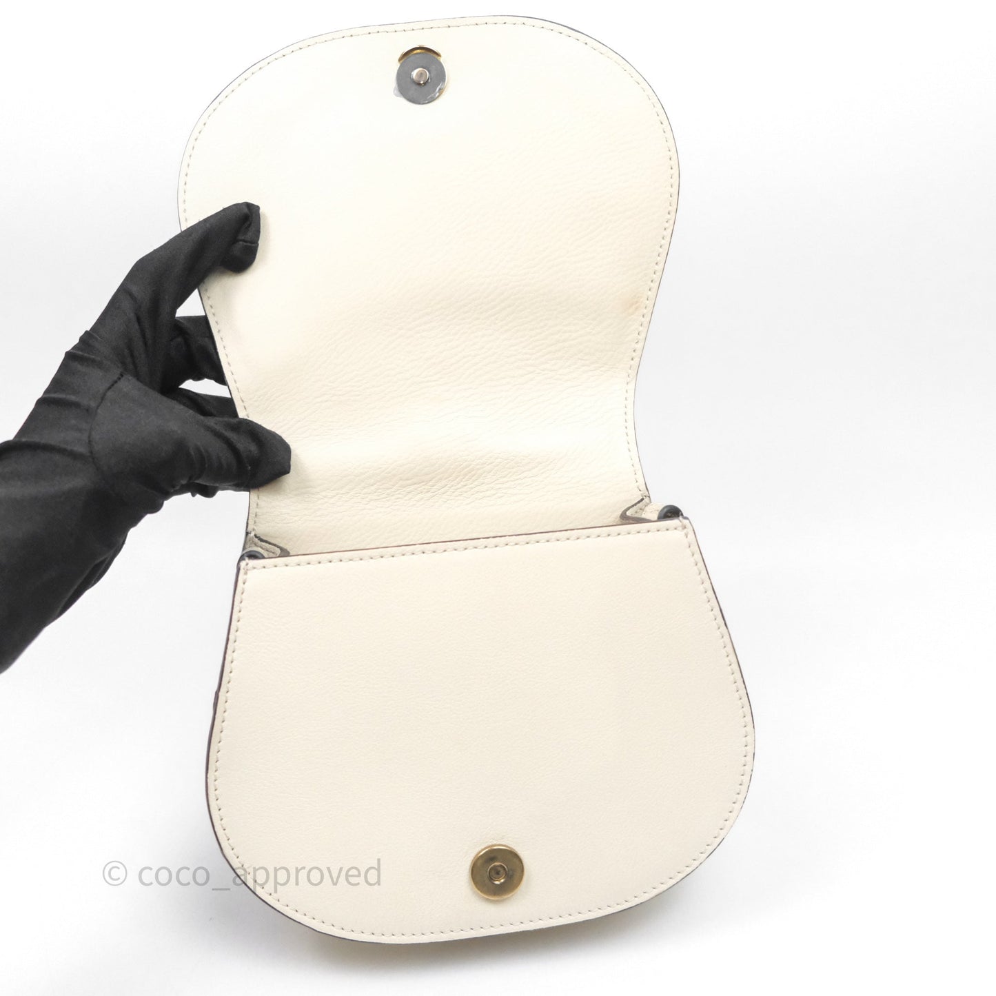 Chloé Nile Crossbody Bag White Calfskin