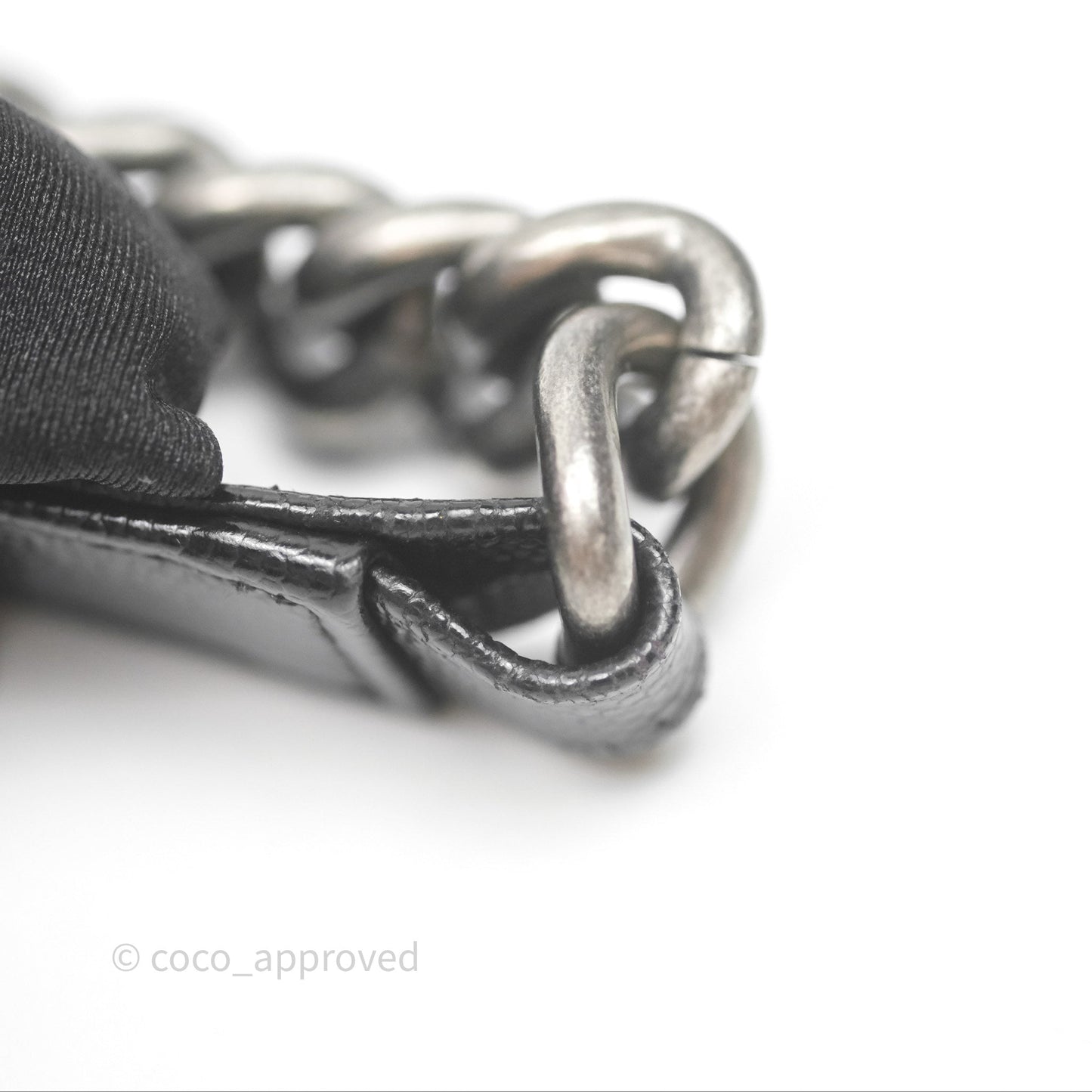 Chanel Quilted Medium Boy Black Caviar Ruthenium Hardware