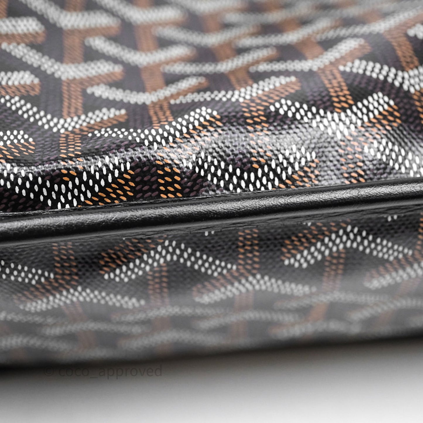 Goyard Anjou Mini Bag Goyardine Canvas Black