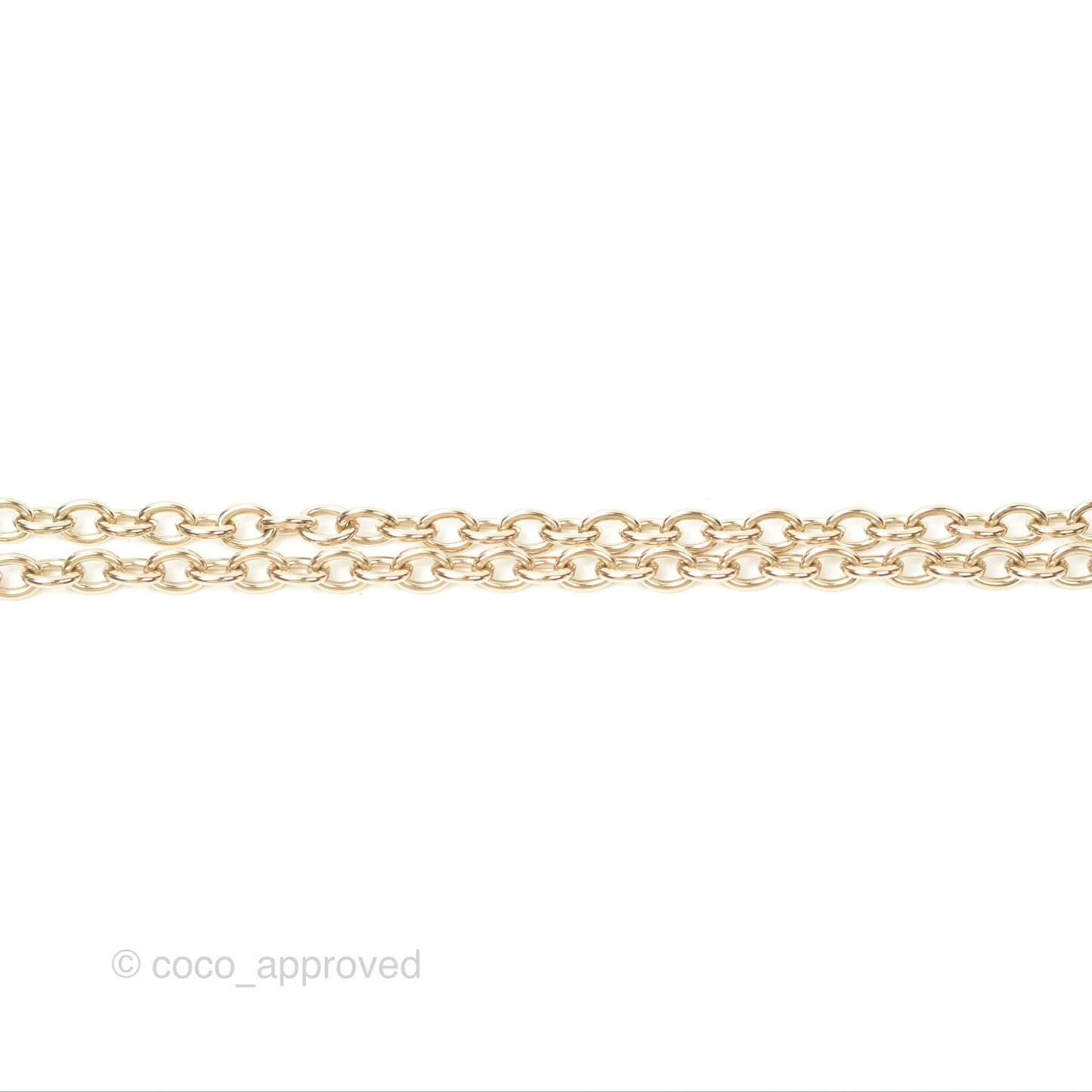 Chanel CC Lock Heart Locket Necklace Gold Tone 22B