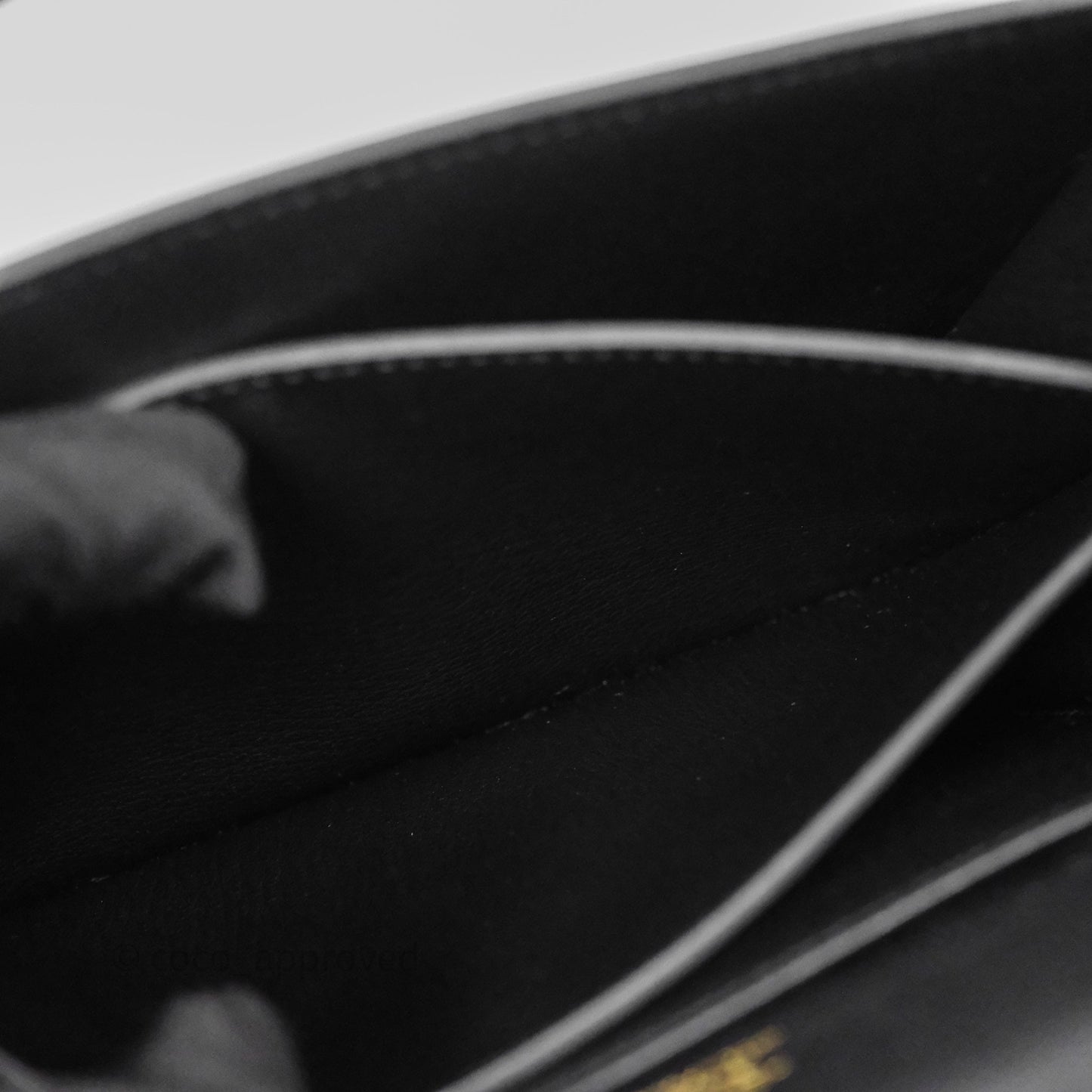 Hermès Roulis Mini 18 Black Veau Evergrain Gold Hardware