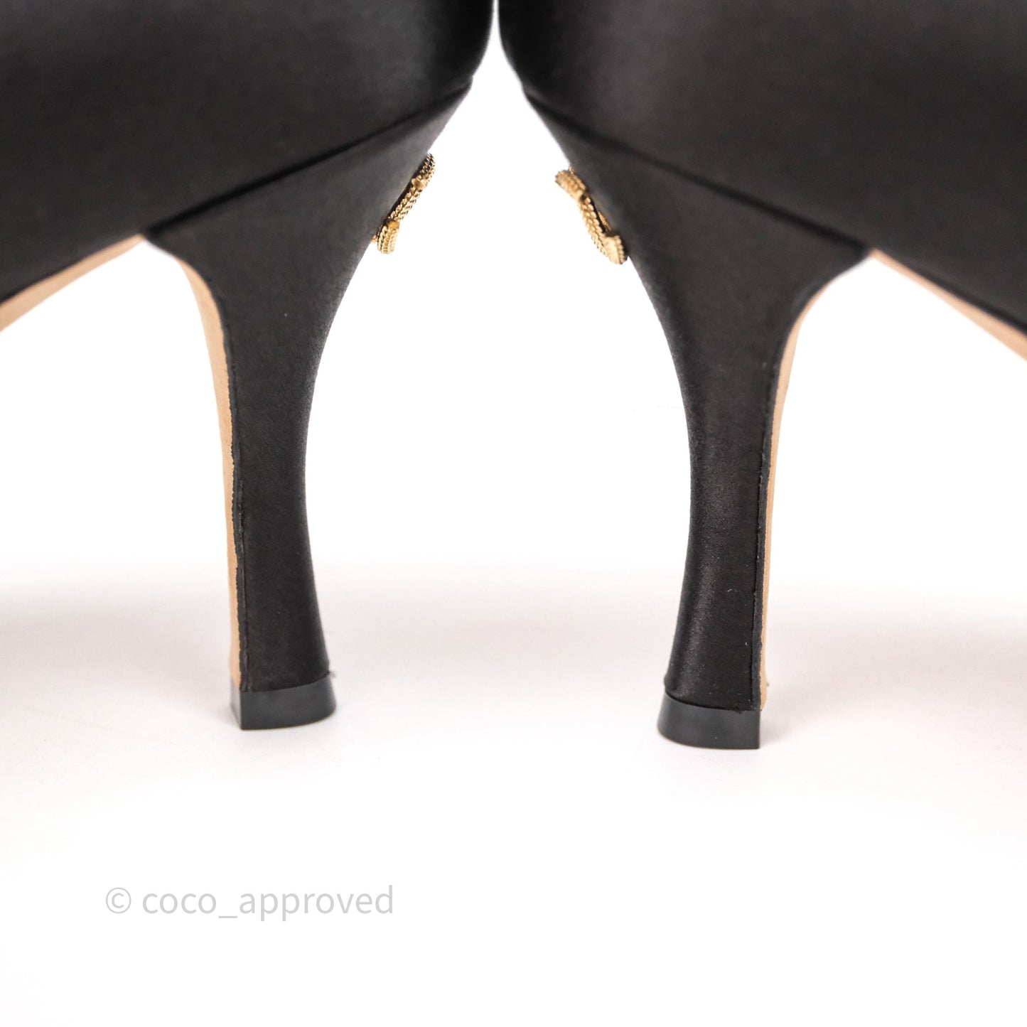 Chanel Classic Heels CC Black Size 39