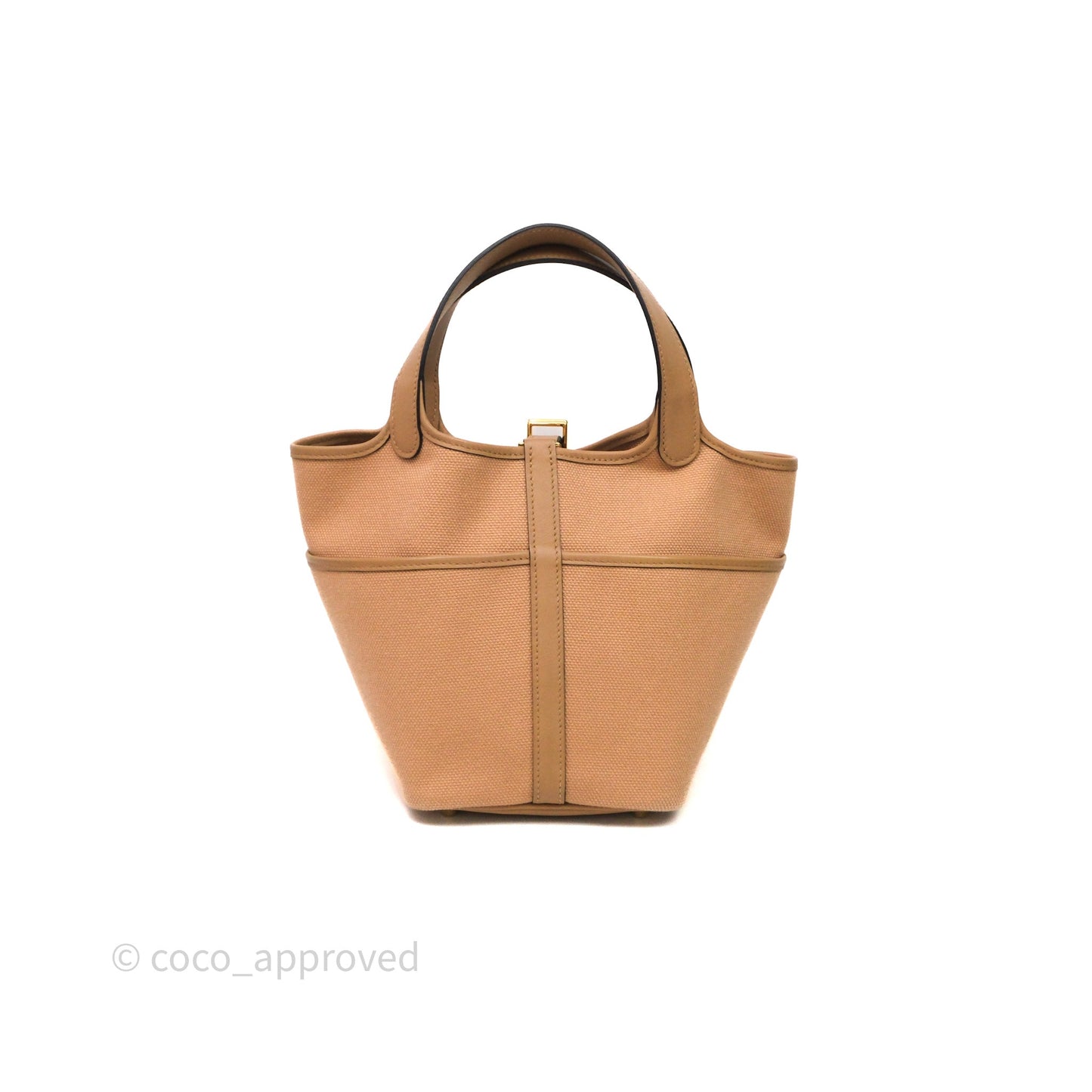 Hermes Picotin Lock 18 Cargo Pockets Chai 0M Goeland/Swift Gold Hardware