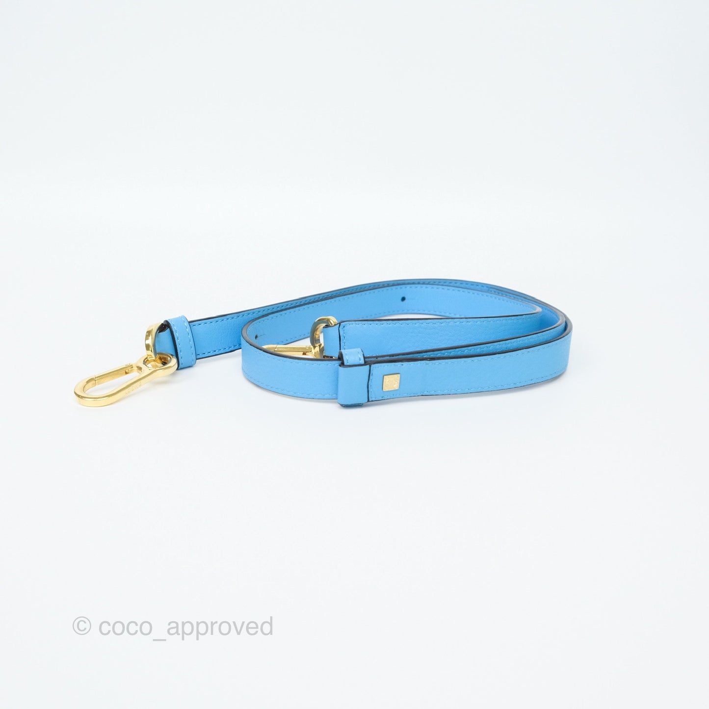 Loewe Small Rugby Puzzle Blue Tan Calfskin