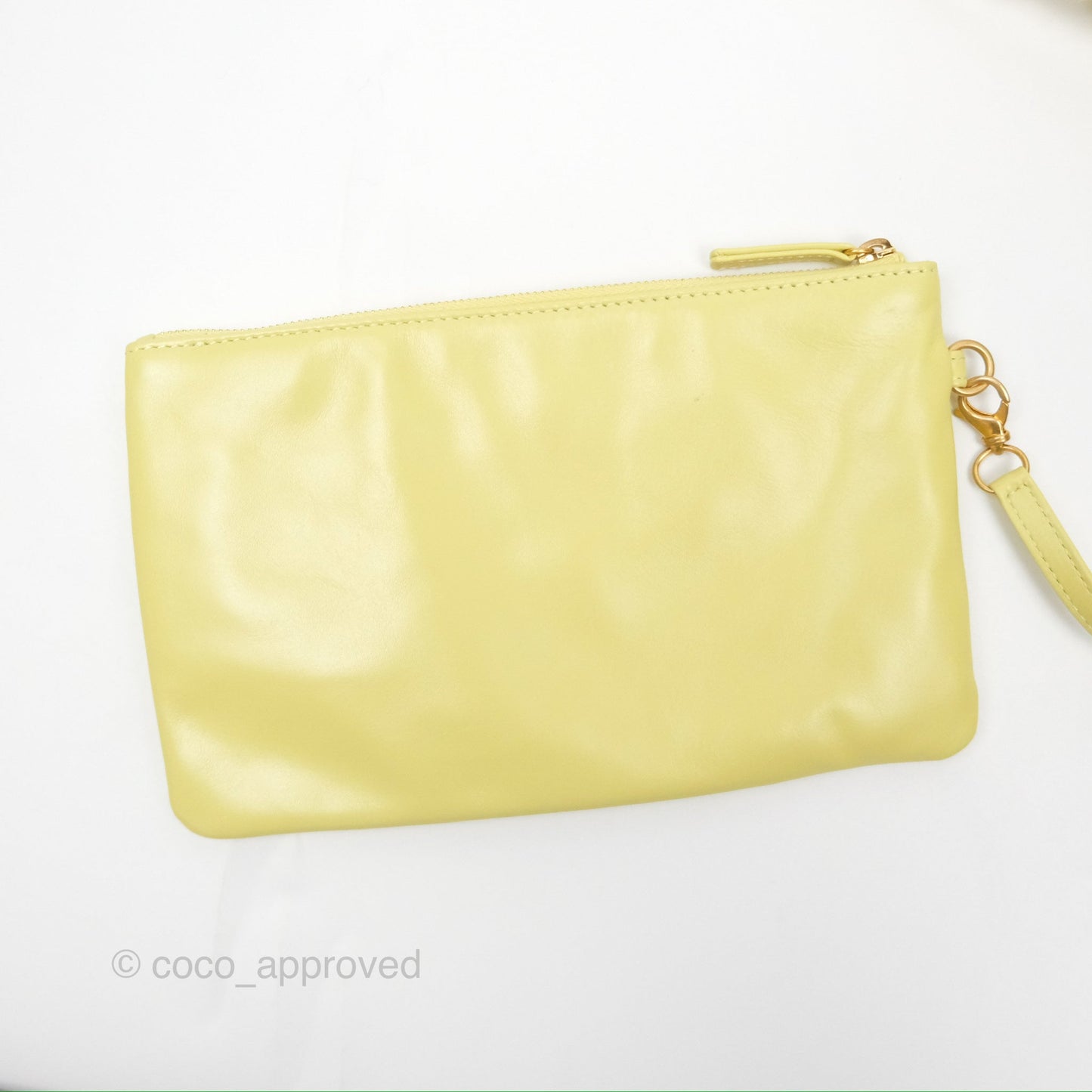 Chanel 22 Small Lime Green Shiny Aged Calfskin Aged Gold Hardware