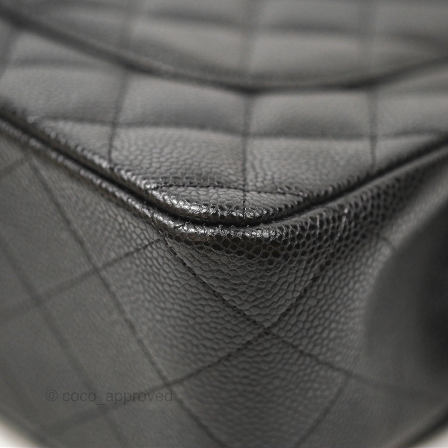 Chanel Jumbo Double Flap Black Caviar Silver Hardware⁣⁣