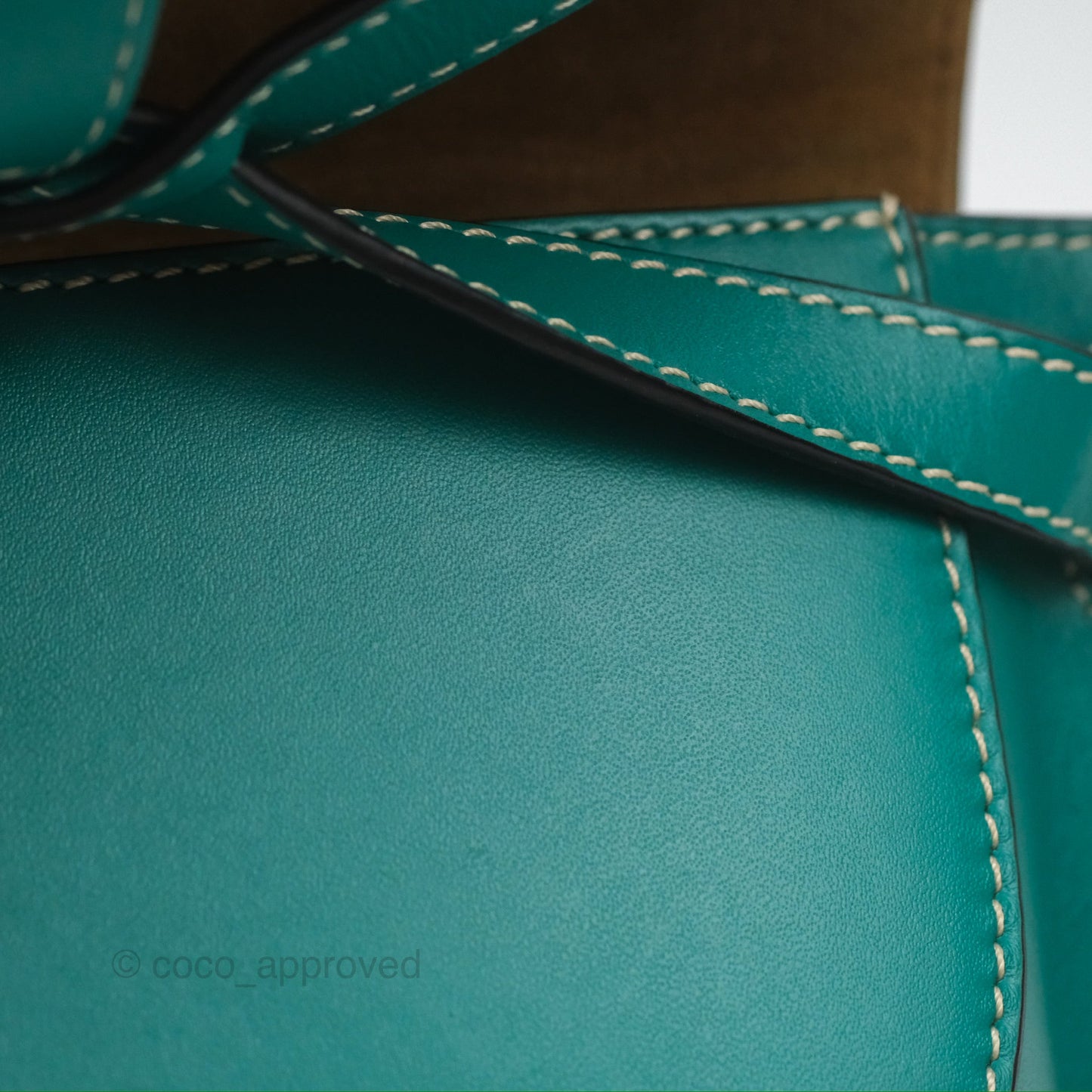 Loewe Mini Gate Belt Bag in Soft Calfskin Green