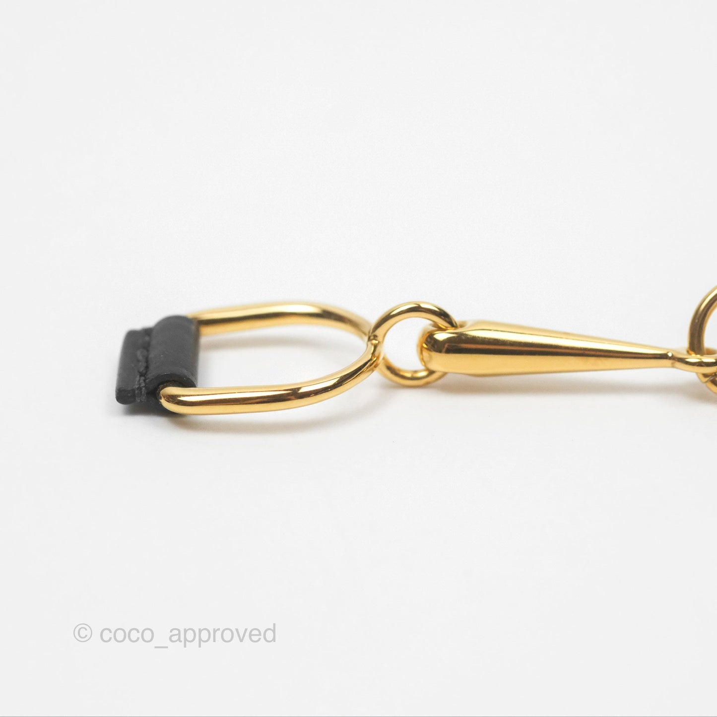 Heritage Equestre Pendant Small Model Black Swift Gold Hardware