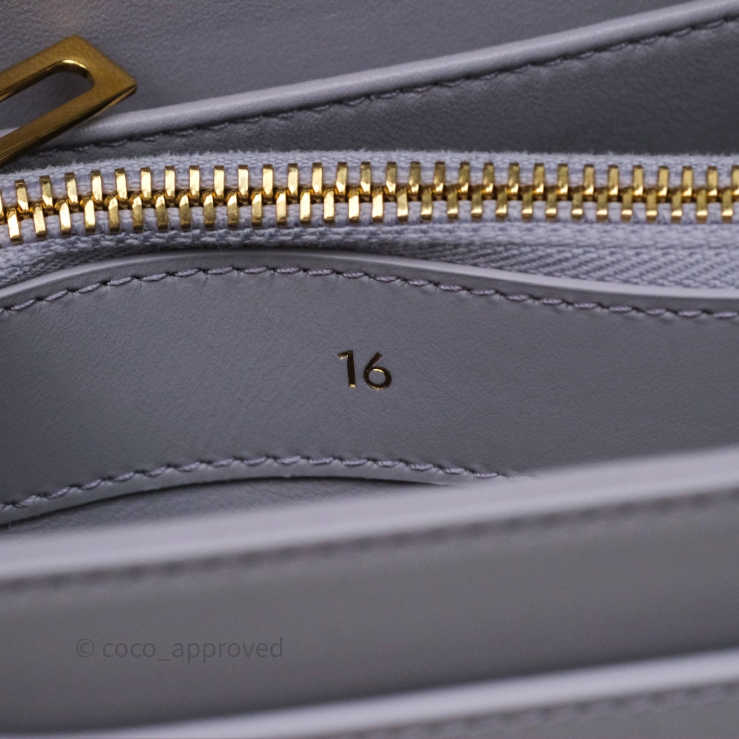 Celine Mini 16 Bag in Satinated Calfskin Light Lilac