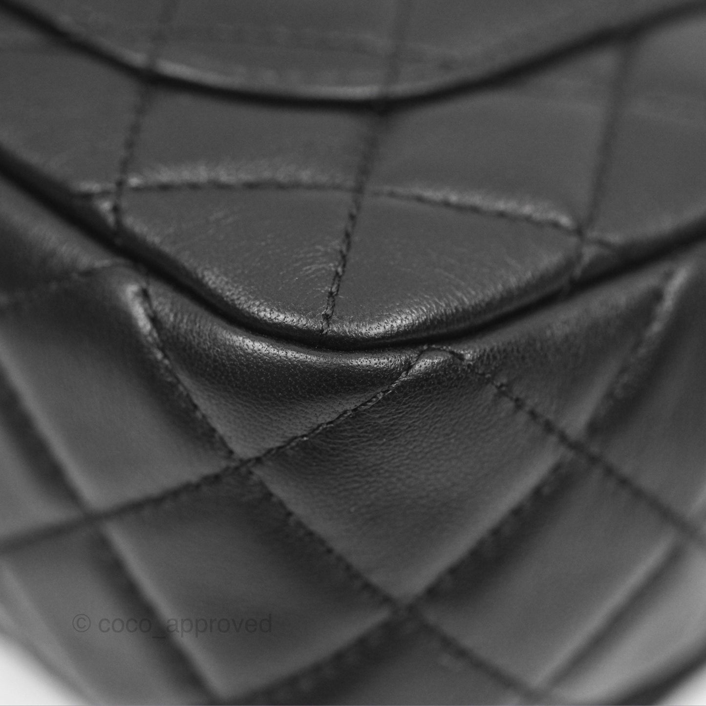 Chanel Pearl Crush Mini Rectangular Quilted Black Lambskin Aged Gold Hardware