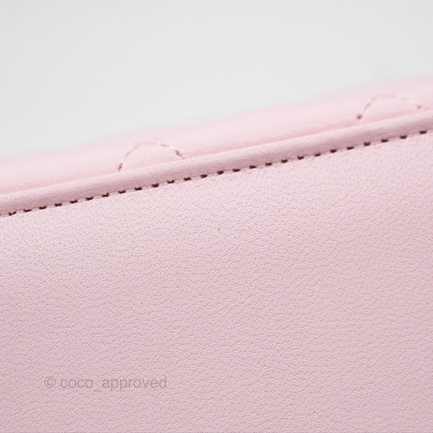 Chanel Vanity Rectangular Top Handle Pink Lambskin Gold Hardware