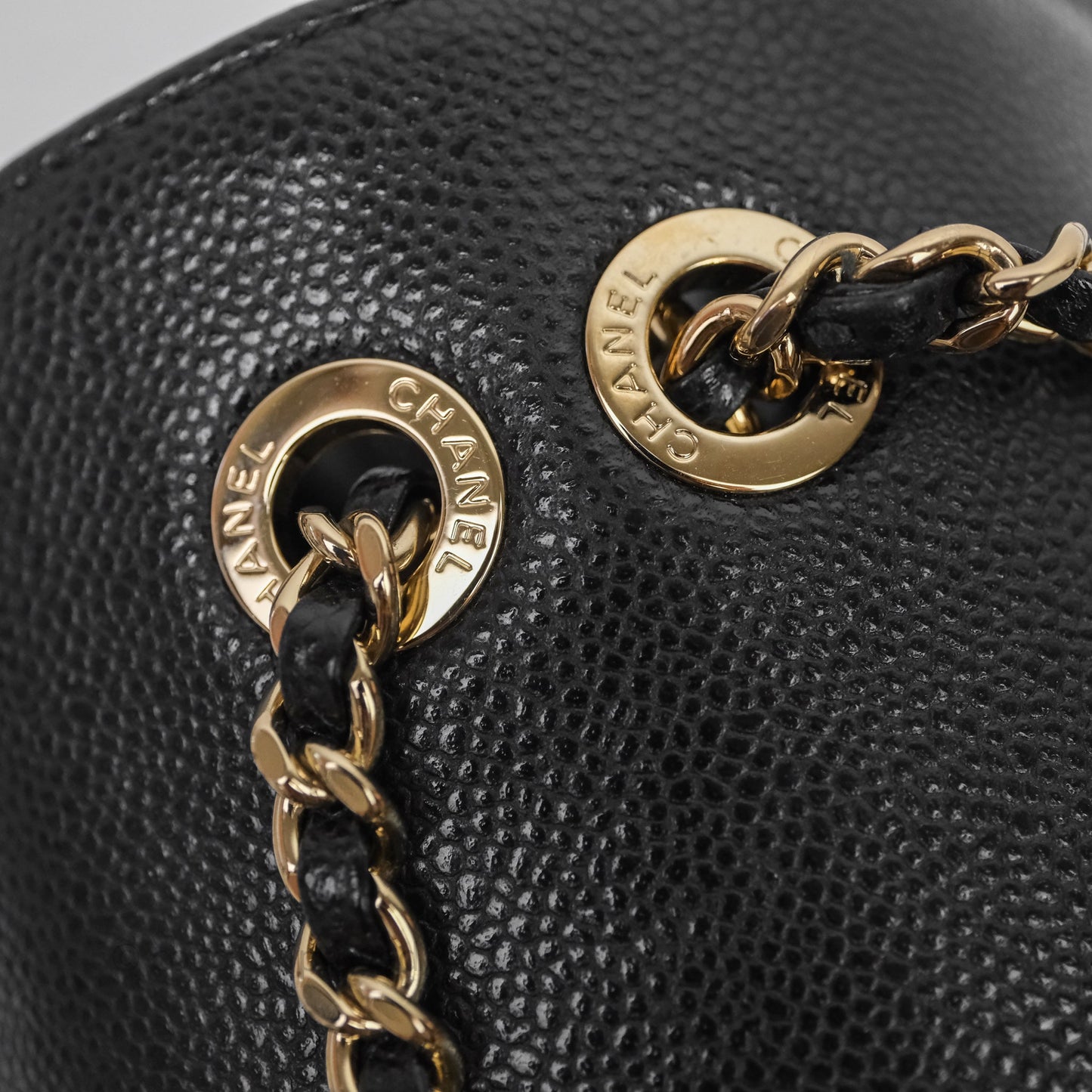 Chanel Quilted Mini Business Affinity Backpack Black Caviar Gold Hardware