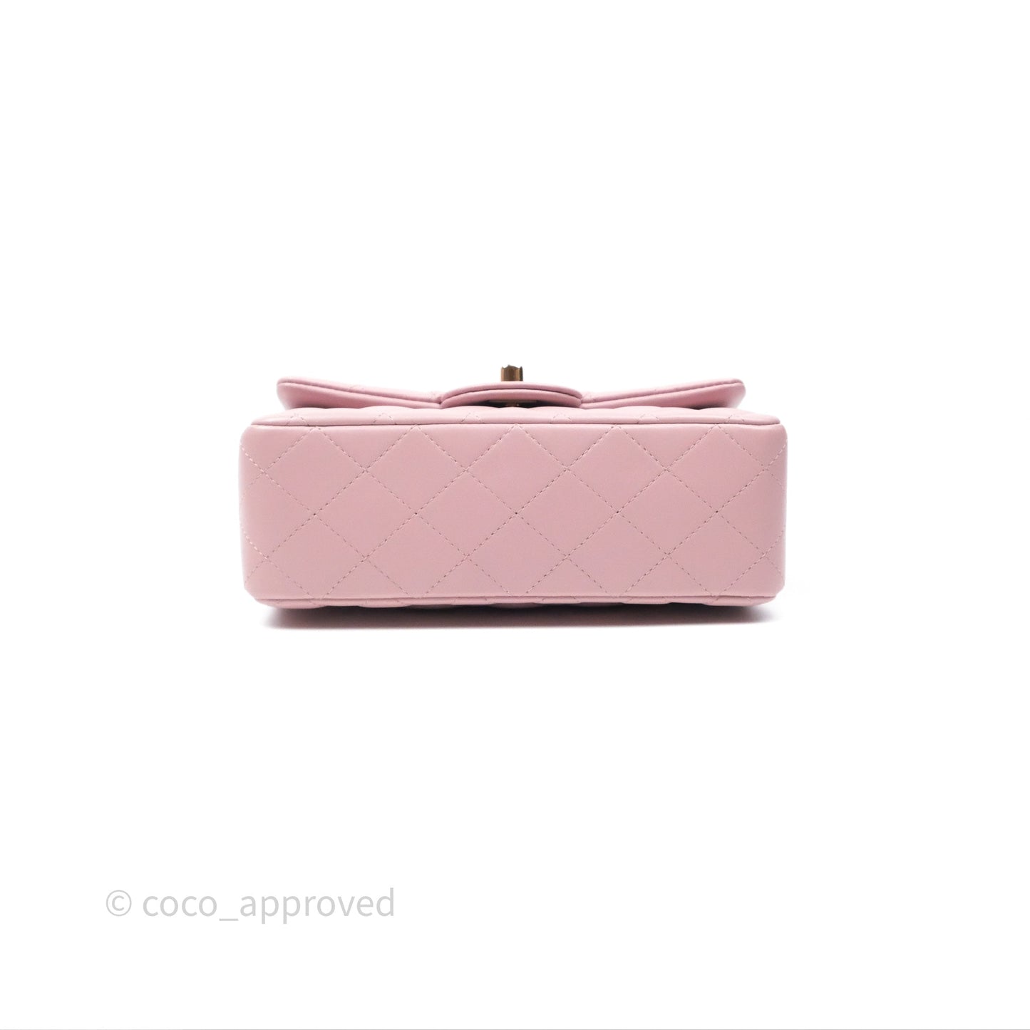 Chanel Top Handle Mini Rectangular Flap Lilac Pink Lambskin Gold Hardware