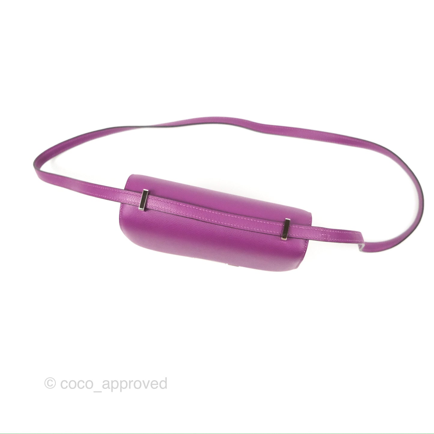 Hermès Constance Mini 18cm Anemone Evercolor Palladium Hardware