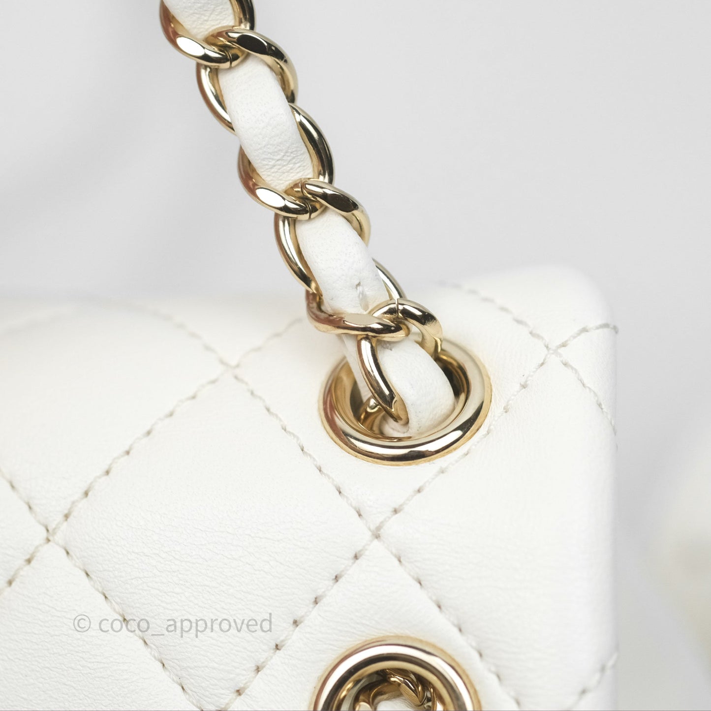 Chanel Quilted Small Duma Drawstring Backpack White Calfskin Gold Hardware